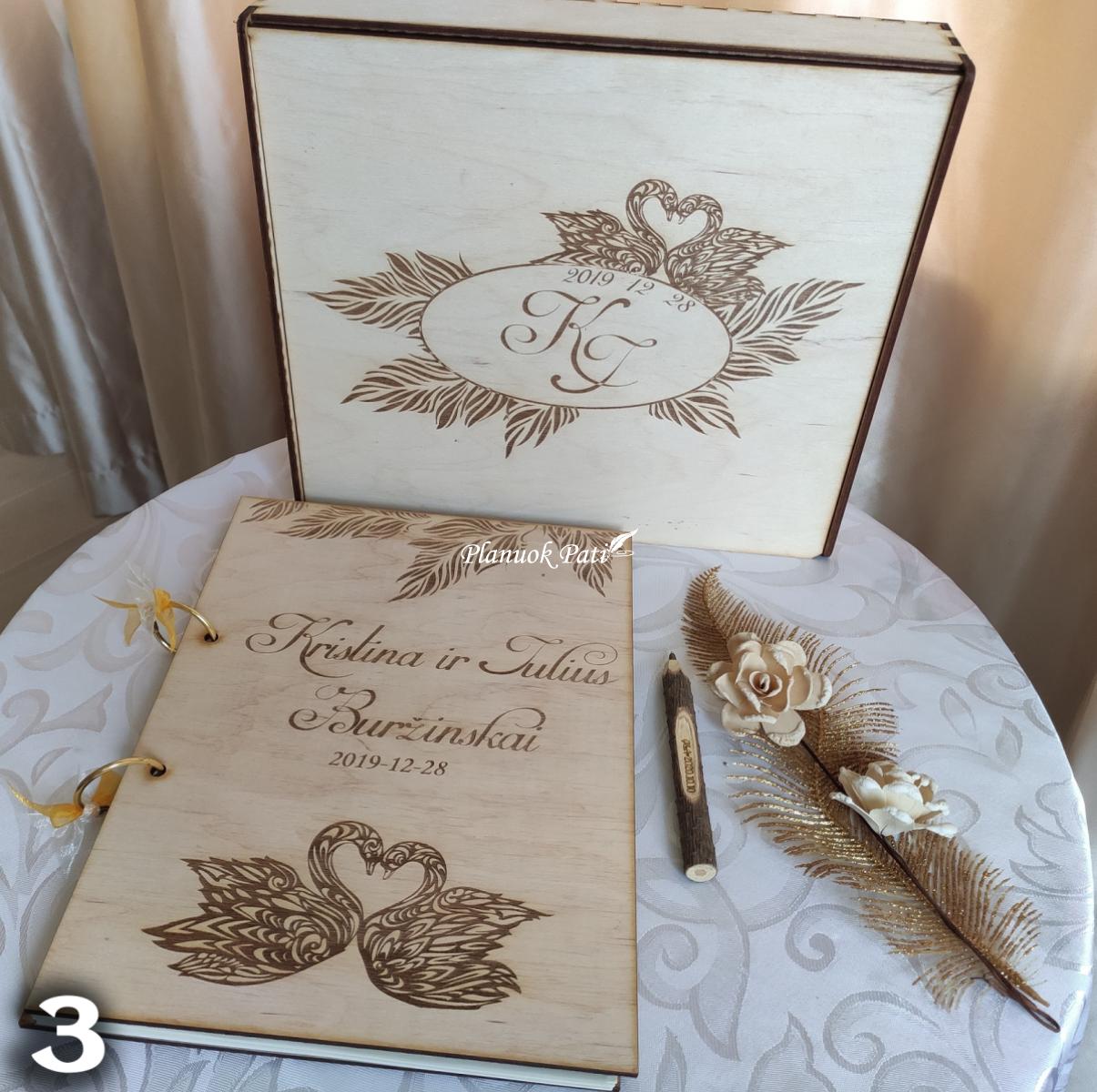 Svečių palinkėjimų knyga A4 formato