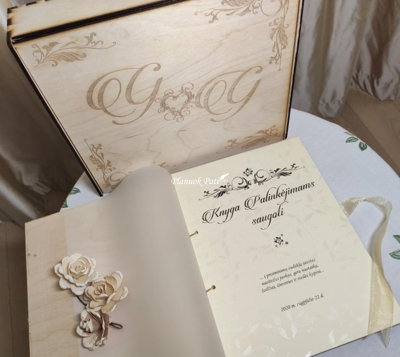 Svečių palinkėjimų knyga A4 formato