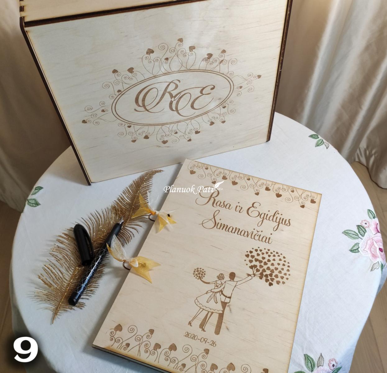 Svečių palinkėjimų knyga A4 formato