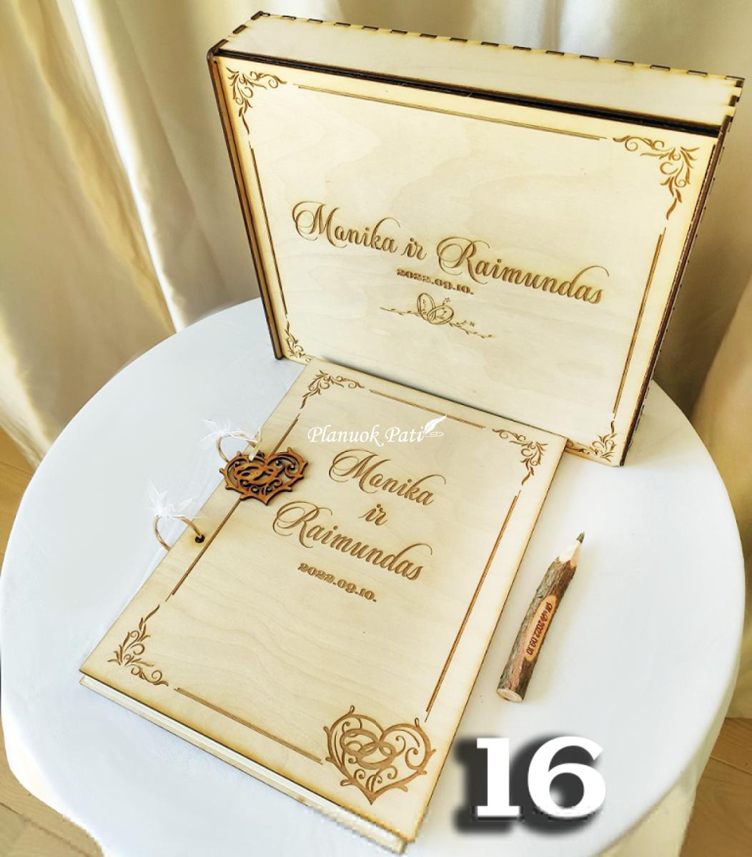 Svečių palinkėjimų knyga A4 formato