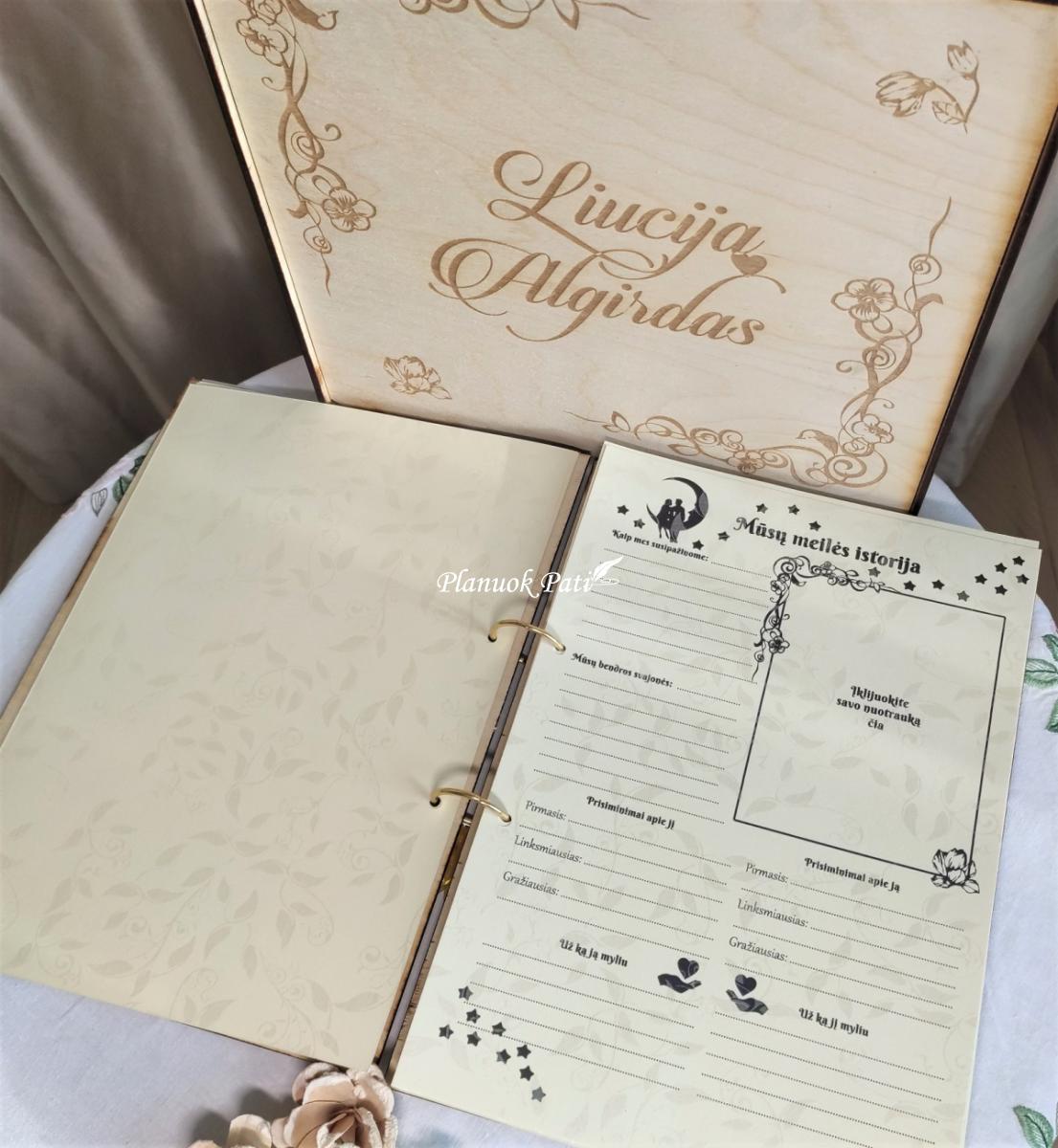 Svečių palinkėjimų knyga A4 formato