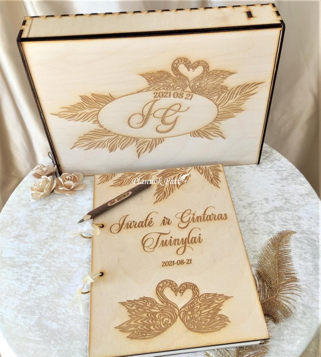 Svečių palinkėjimų knyga A4 formato