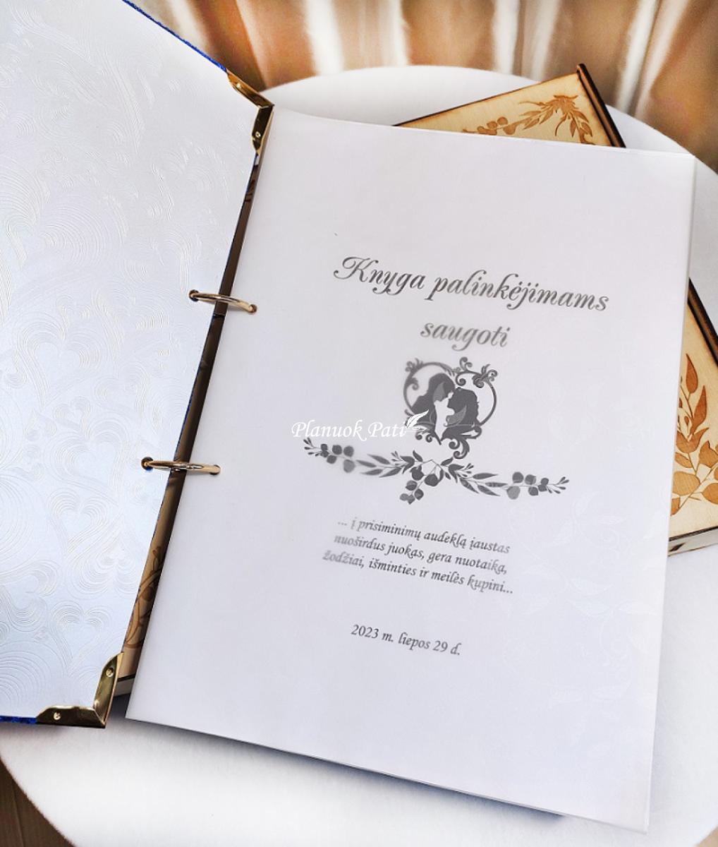 Svečių palinkėjimų knyga A4 formato