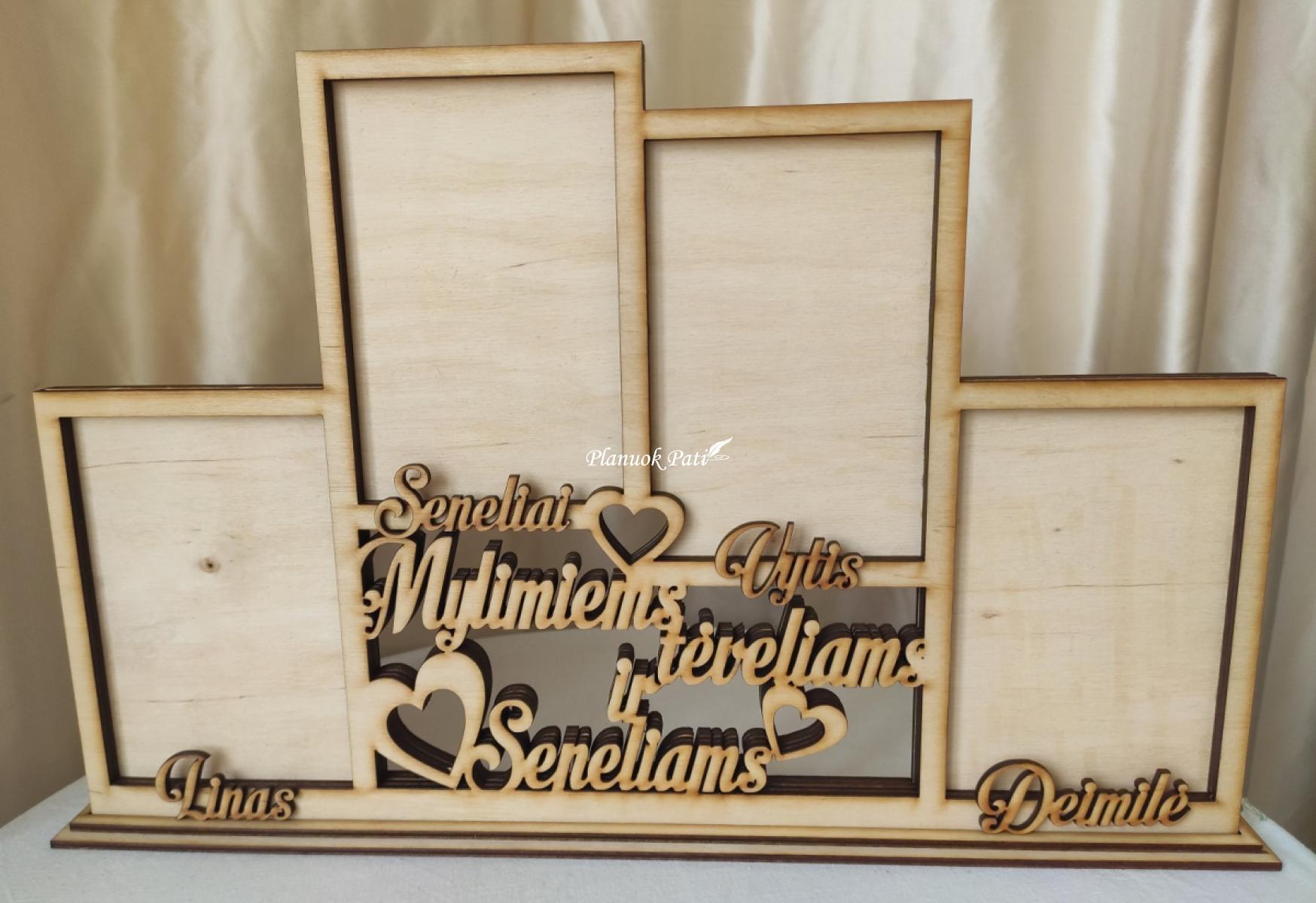 Pastatomi fotorėmeliai