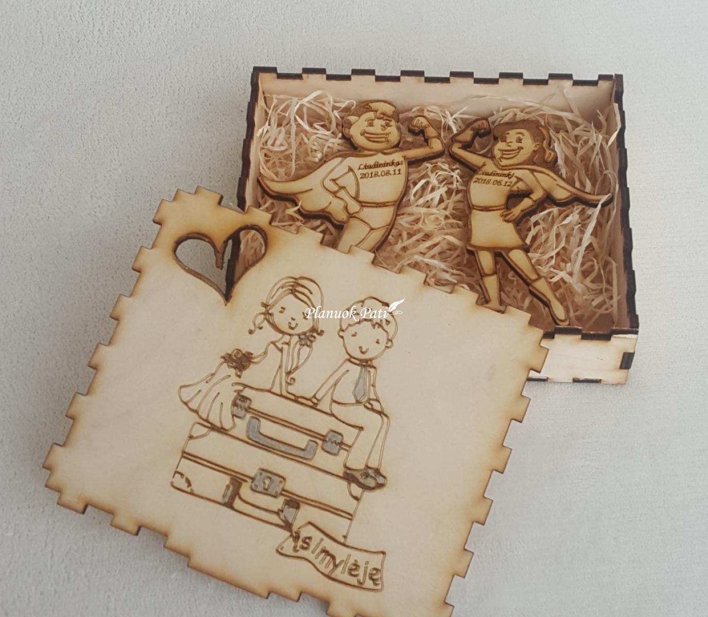 Pakvietimas arba padėka liudininkams/piršliams - superherojų magnetukai