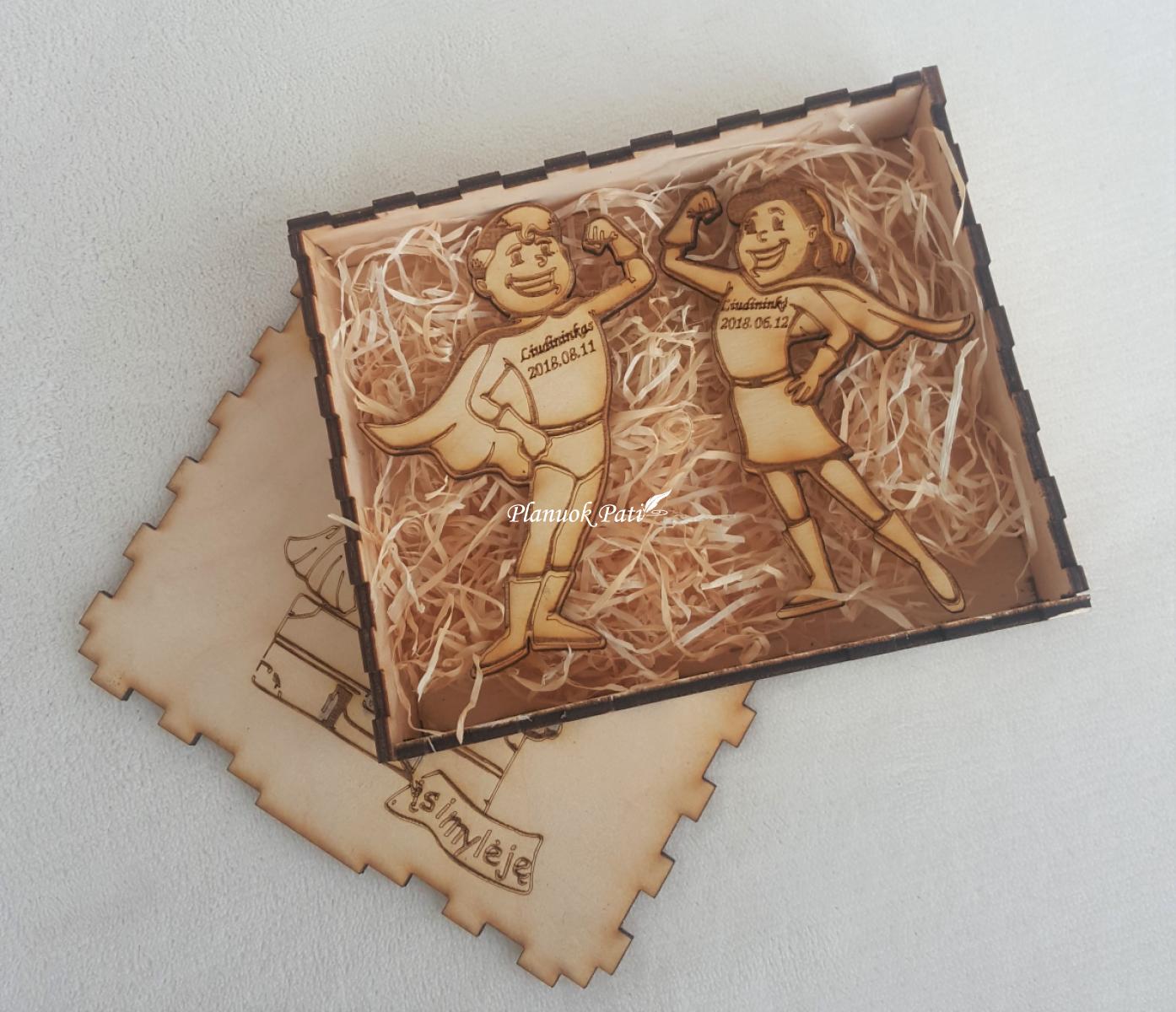 Pakvietimas arba padėka liudininkams/piršliams - superherojų magnetukai