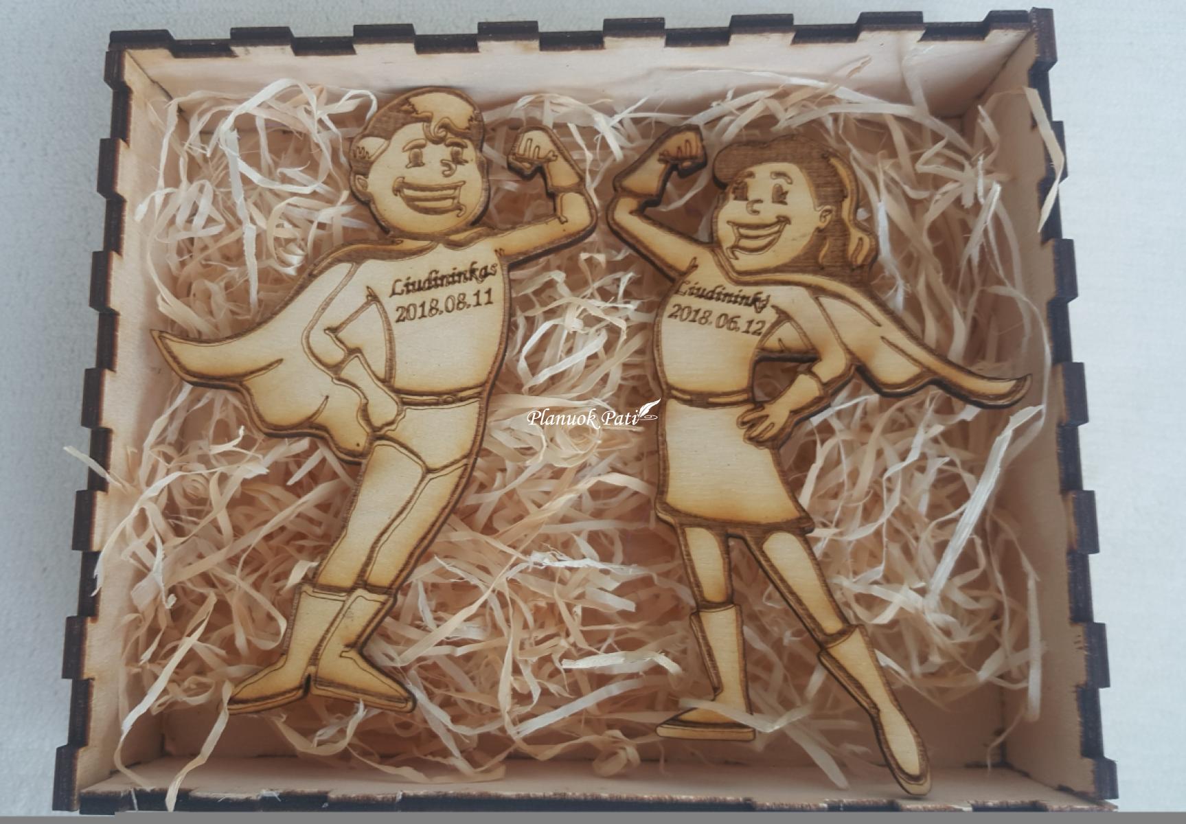 Pakvietimas arba padėka liudininkams/piršliams - superherojų magnetukai