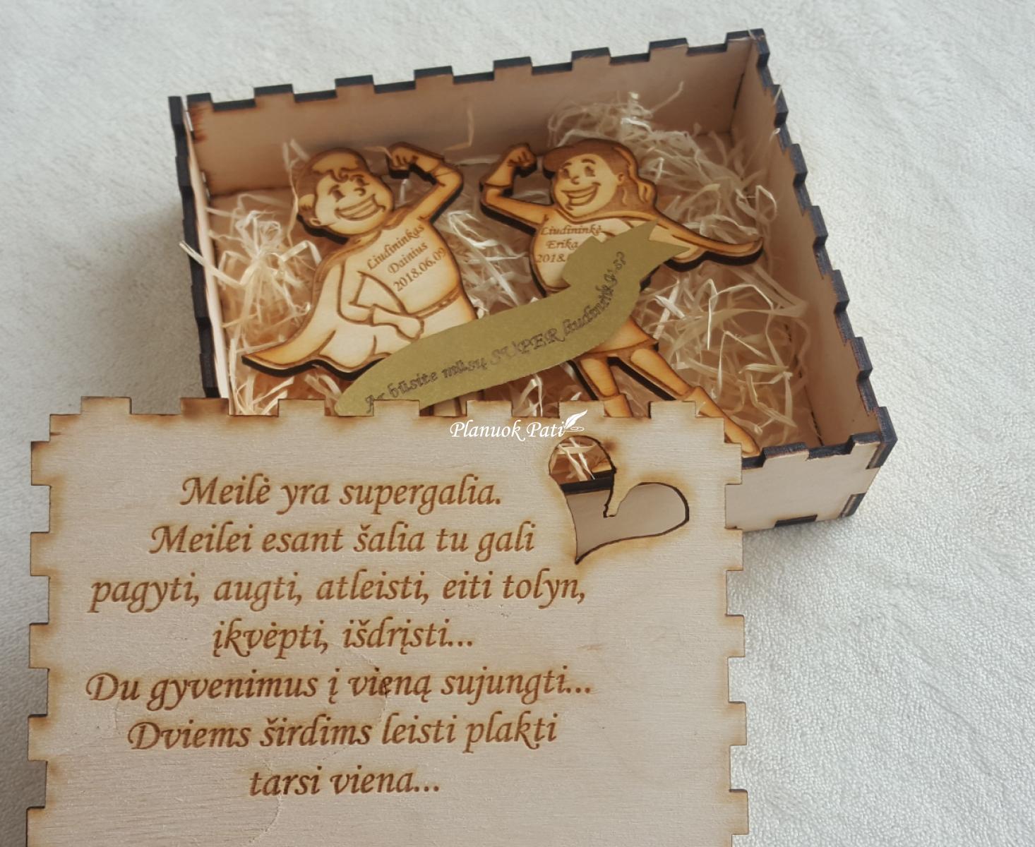 Pakvietimas arba padėka liudininkams/piršliams - superherojų magnetukai