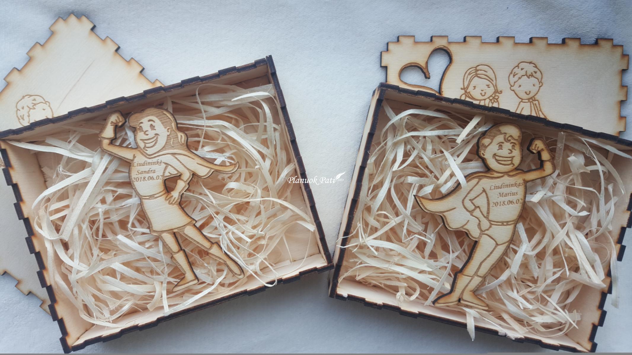 Pakvietimas arba padėka liudininkams/piršliams - superherojų magnetukai