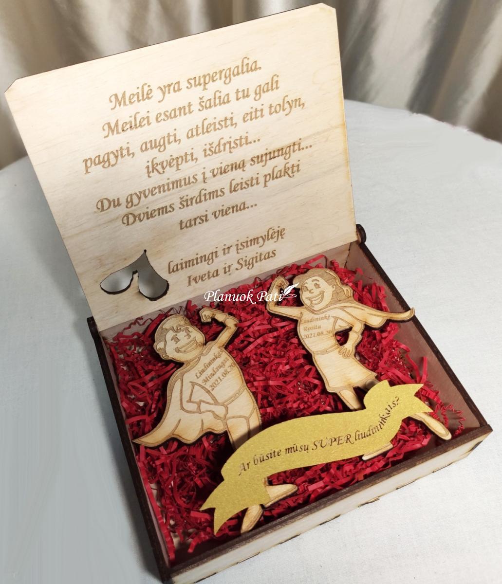 Pakvietimas arba padėka liudininkams/piršliams - superherojų magnetukai