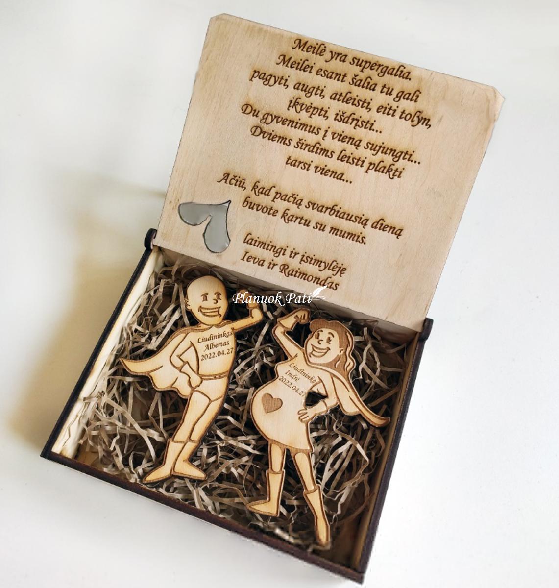 Pakvietimas arba padėka liudininkams/piršliams - superherojų magnetukai