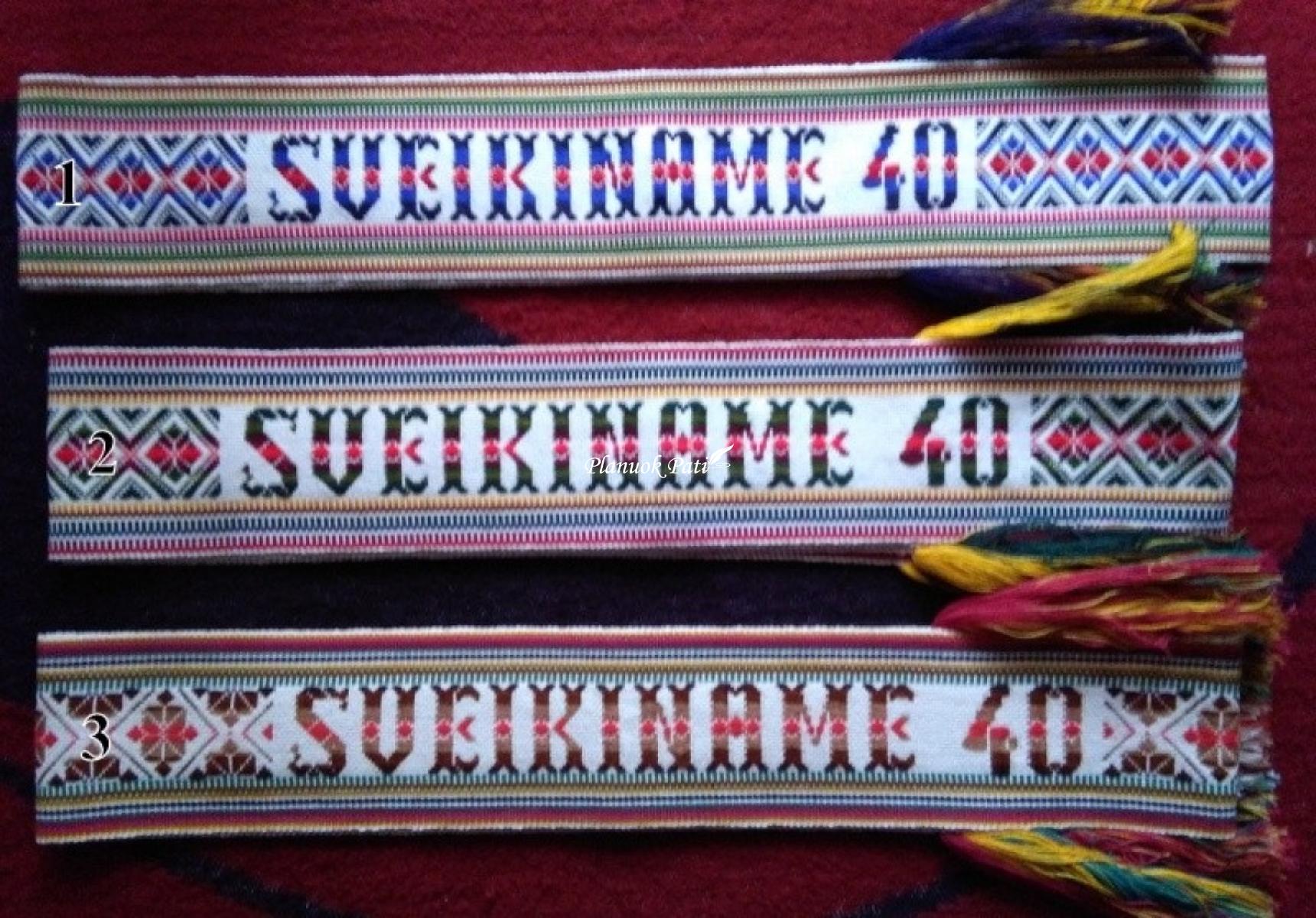 Austa juosta - Jubiliejaus proga su išaustu skaičiumi