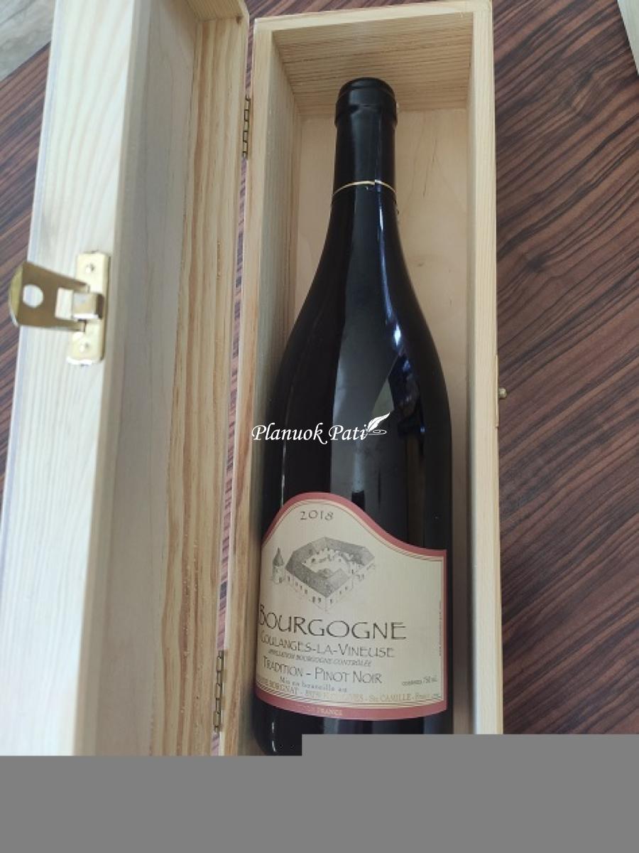 Padėka-dovana tėvams - vyndėžė