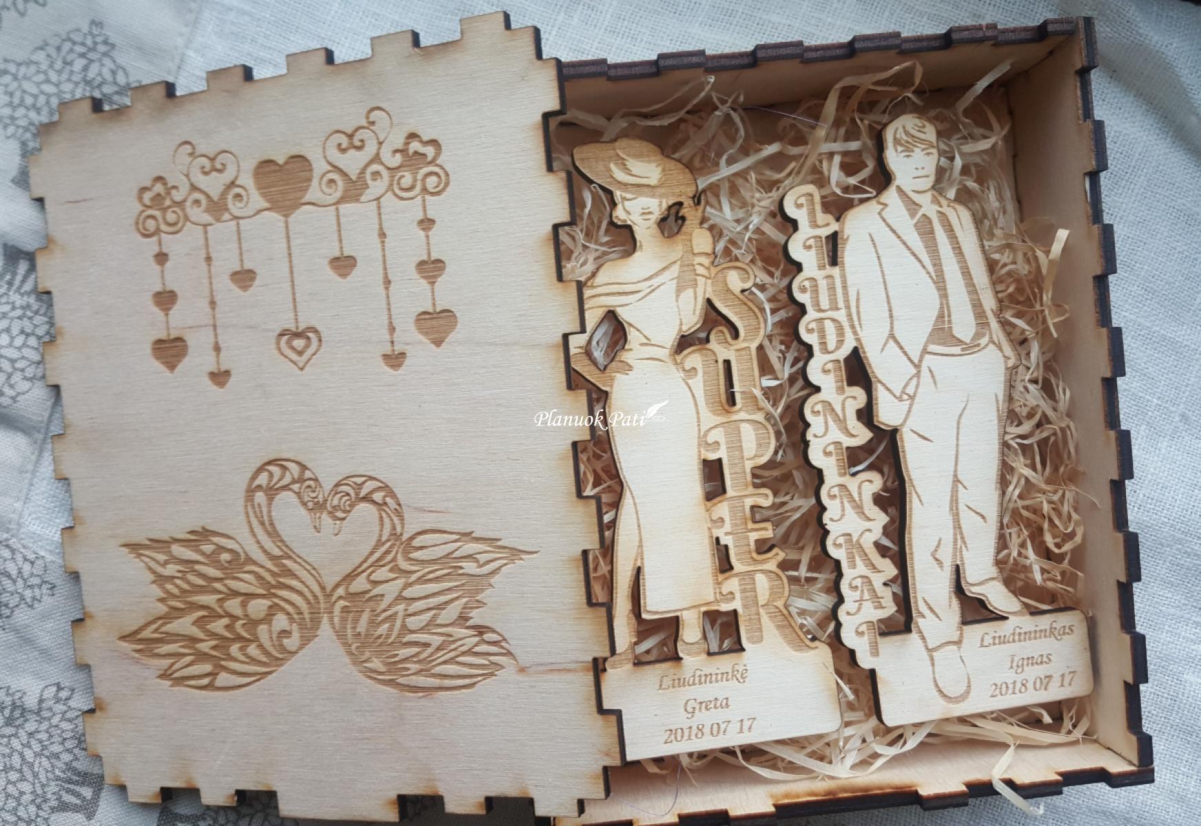 Pakvietimas arba padėka liudininkams/piršliams Dama ir Džentelmenas