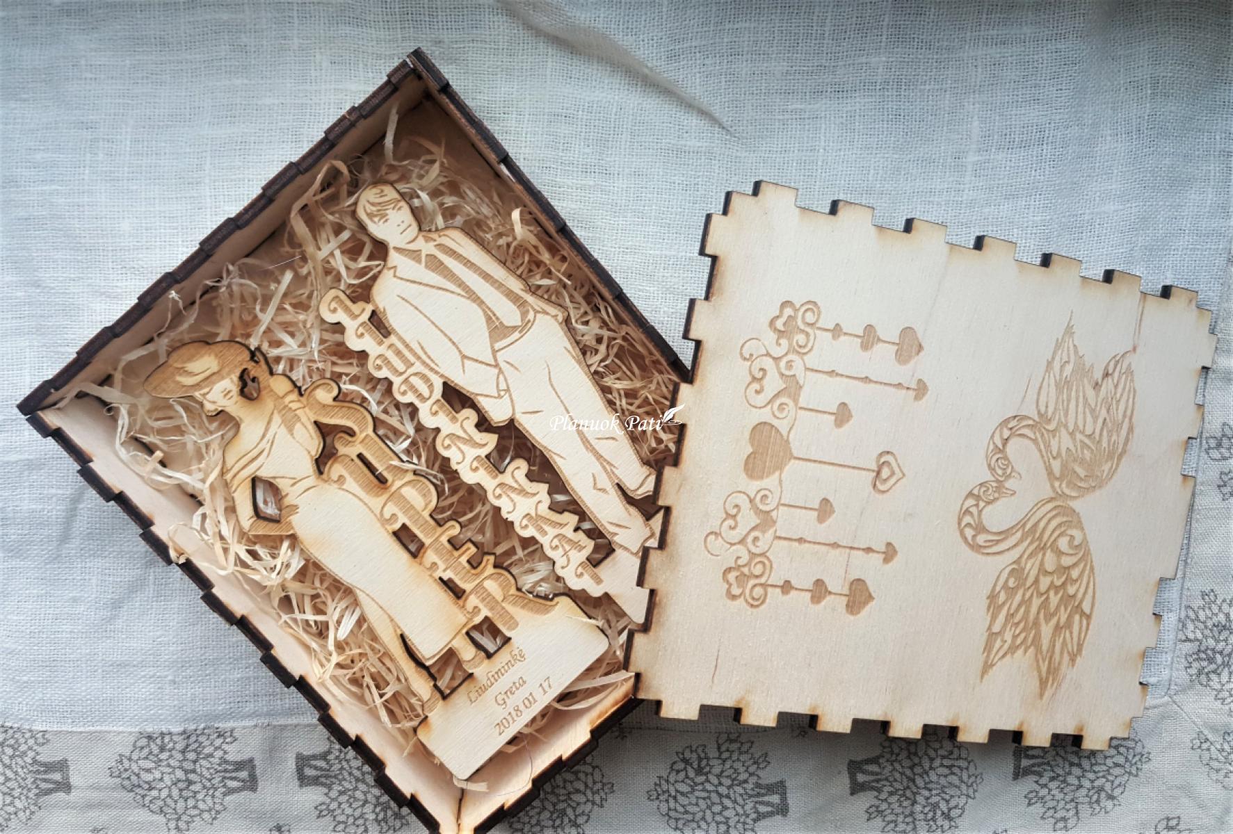 Pakvietimas arba padėka liudininkams/piršliams Dama ir Džentelmenas