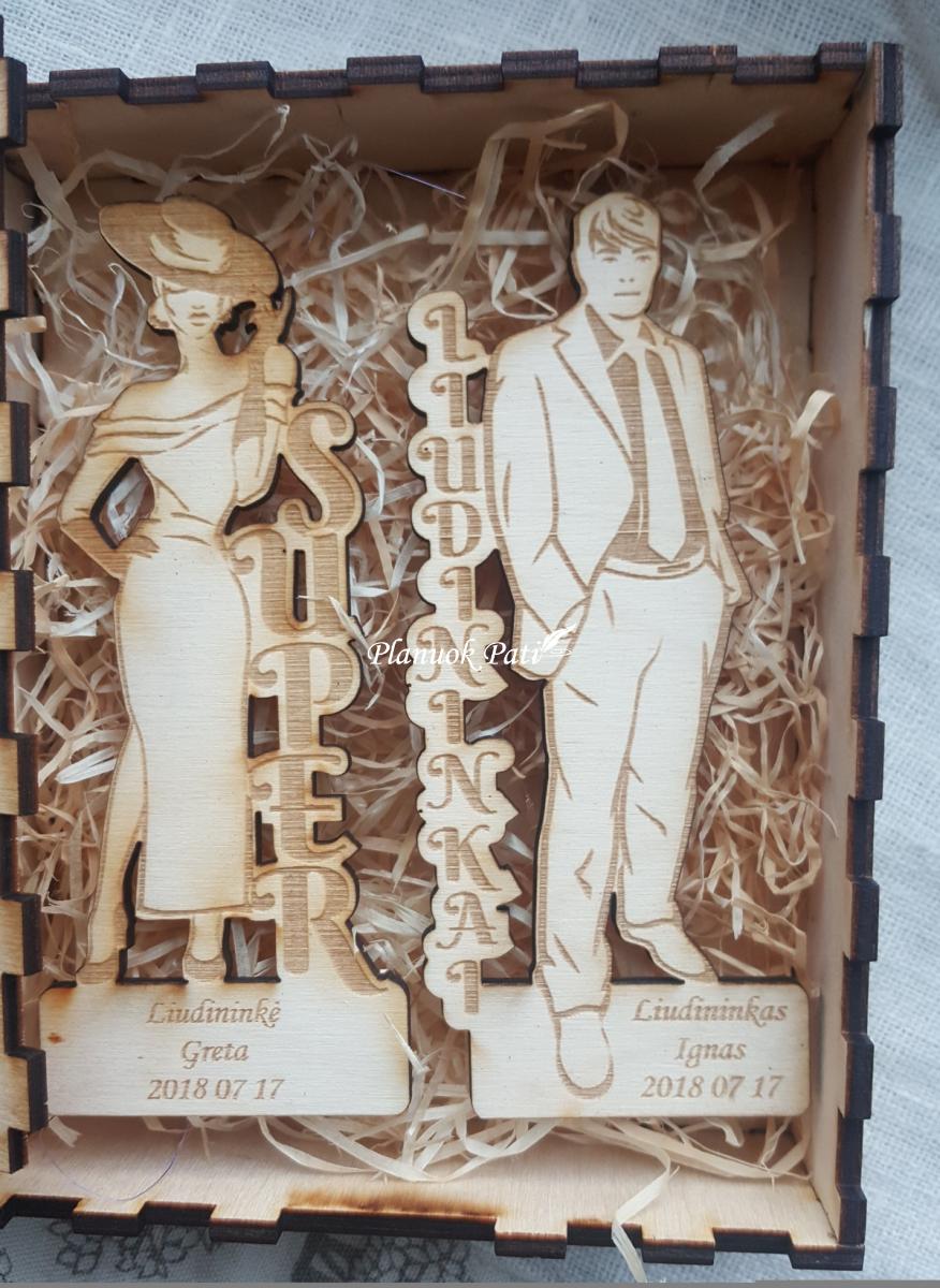 Pakvietimas arba padėka liudininkams/piršliams Dama ir Džentelmenas