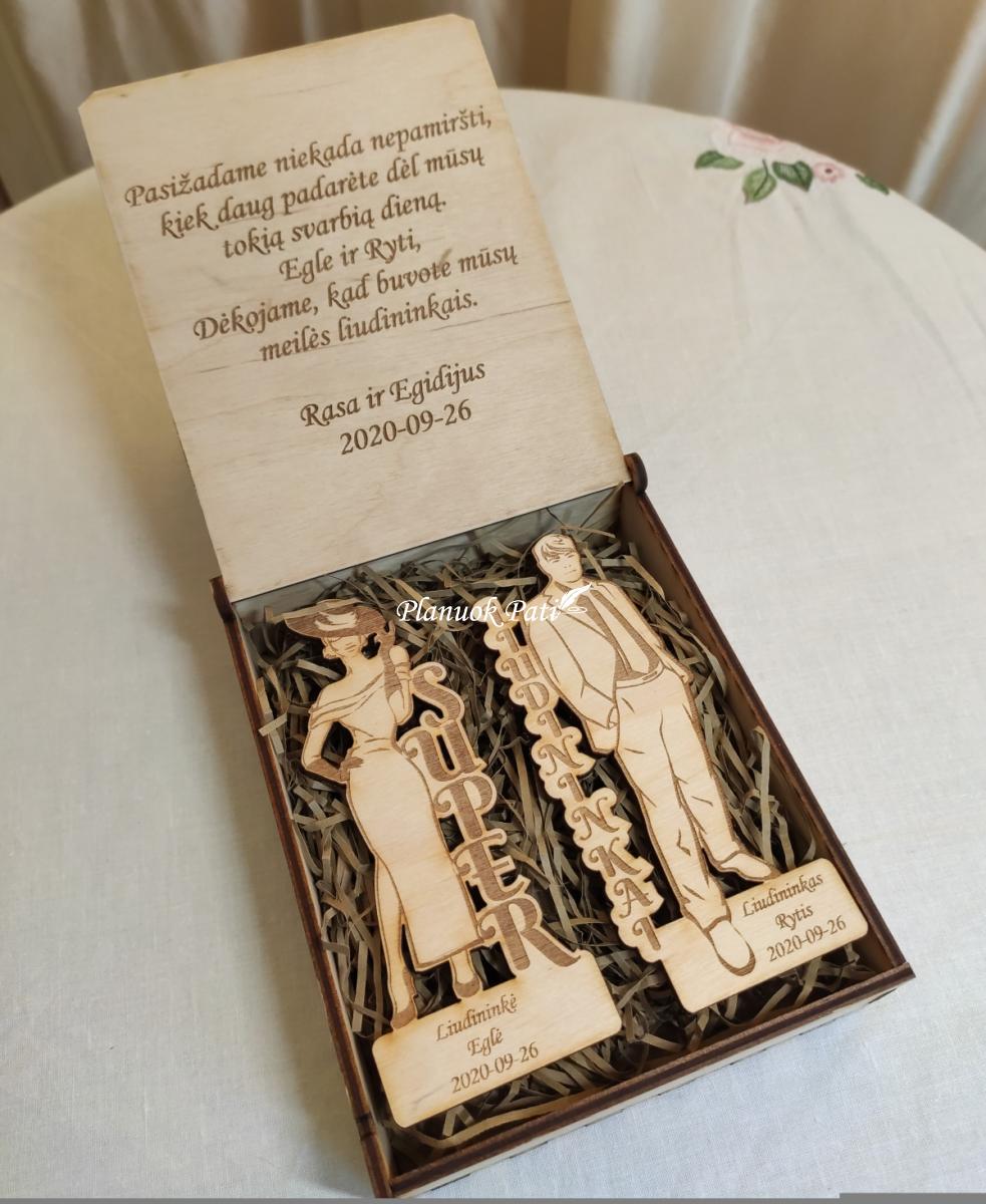 Pakvietimas arba padėka liudininkams/piršliams Dama ir Džentelmenas