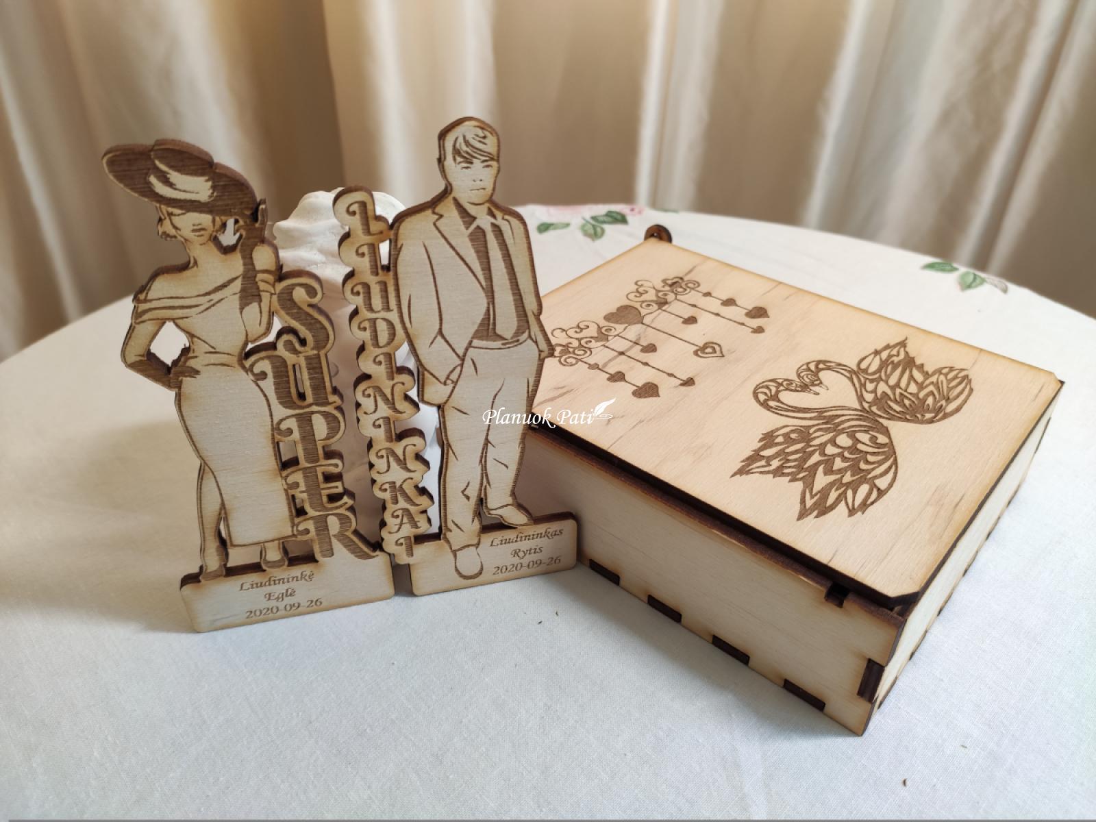 Pakvietimas arba padėka liudininkams/piršliams Dama ir Džentelmenas