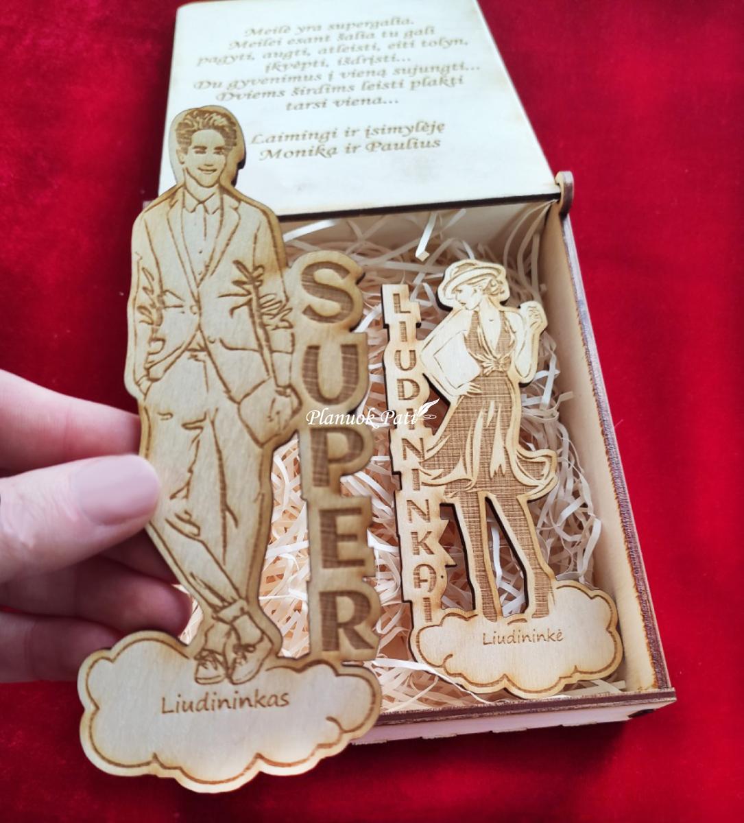 Pakvietimas arba padėka liudininkams/piršliams Dama ir Džentelmenas