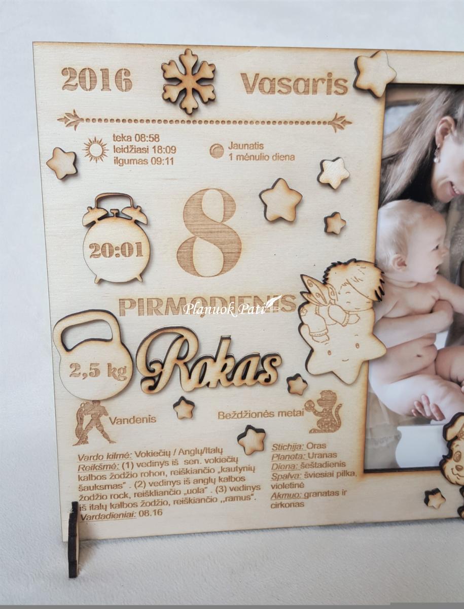 Dvigubas rėmelis - metrikai su nuotrauka