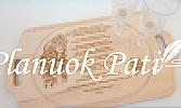 Pjaustymo lentelė-padėklas su graviruotu tekstu