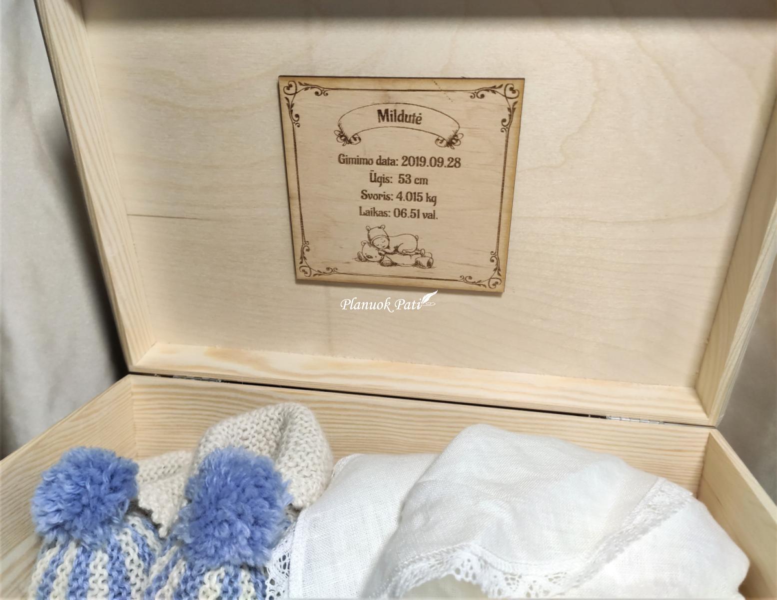 Krikštadėžė - prisiminimų skrynelė (35x24x15cm)