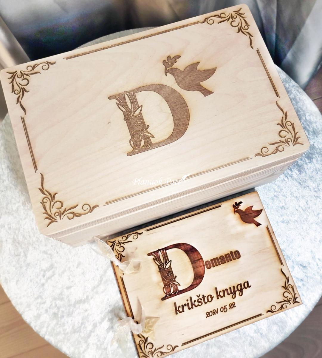 Krikštadėžė - prisiminimų skrynelė (35x24x15cm)