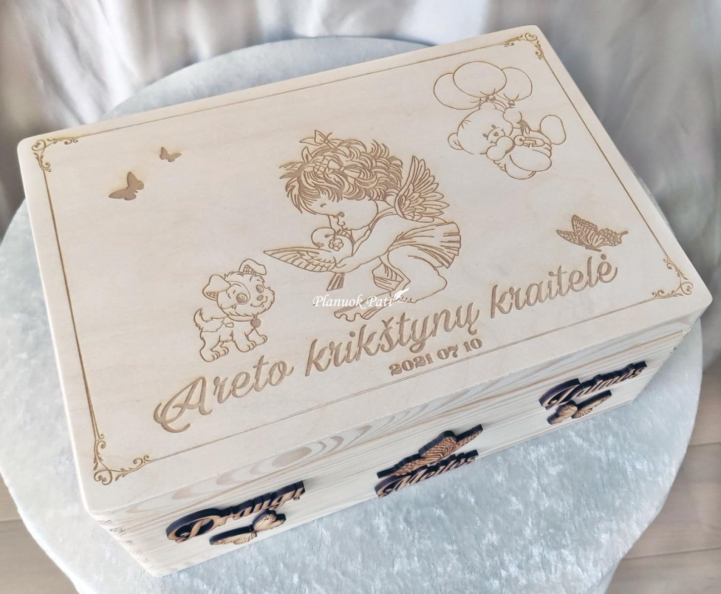 Krikštadėžė - prisiminimų skrynelė (35x24x15cm)