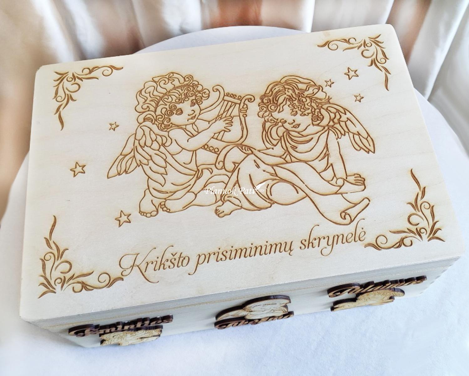 Krikštadėžė - prisiminimų skrynelė (35x24x15cm)