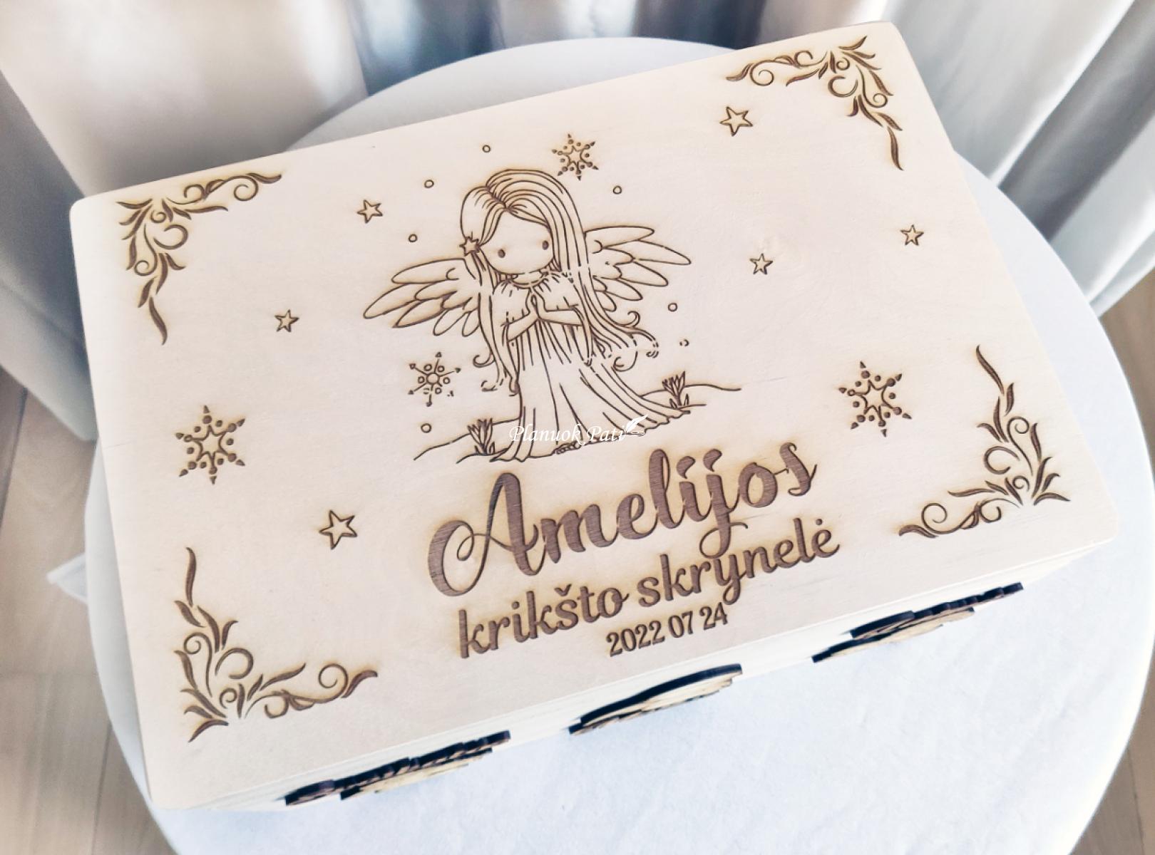 Krikštadėžė - prisiminimų skrynelė (35x24x15cm)