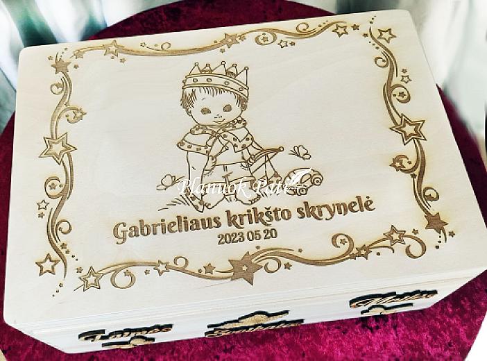 Krikštadėžė - prisiminimų skrynelė (35x24x15cm)
