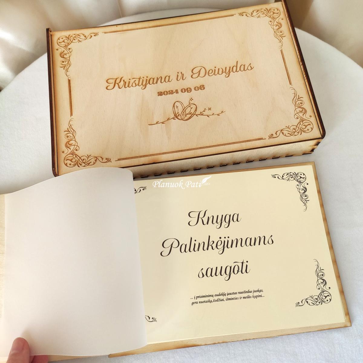 Svečių palinkėjimų knyga A5 formato