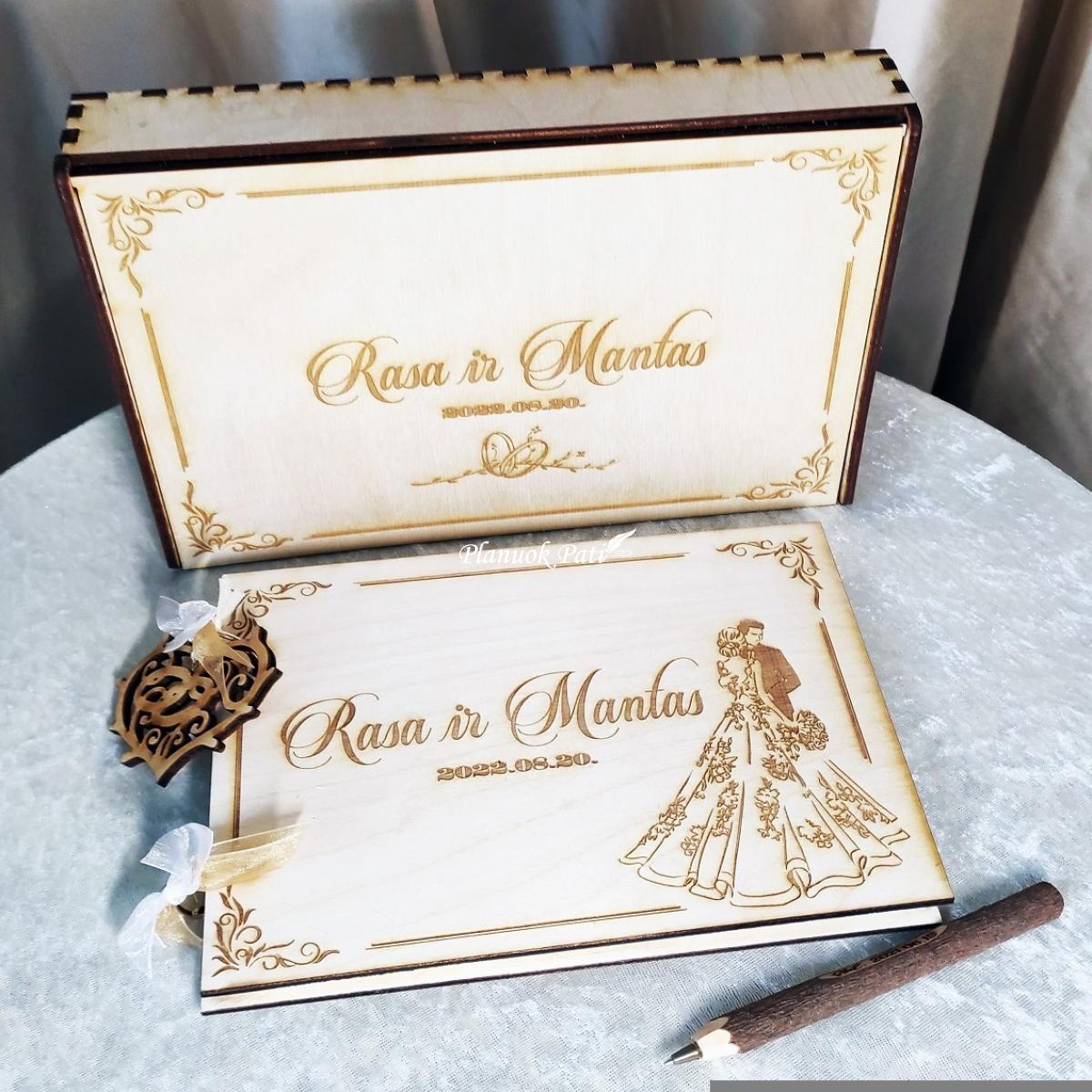 Svečių palinkėjimų knyga A5 formato