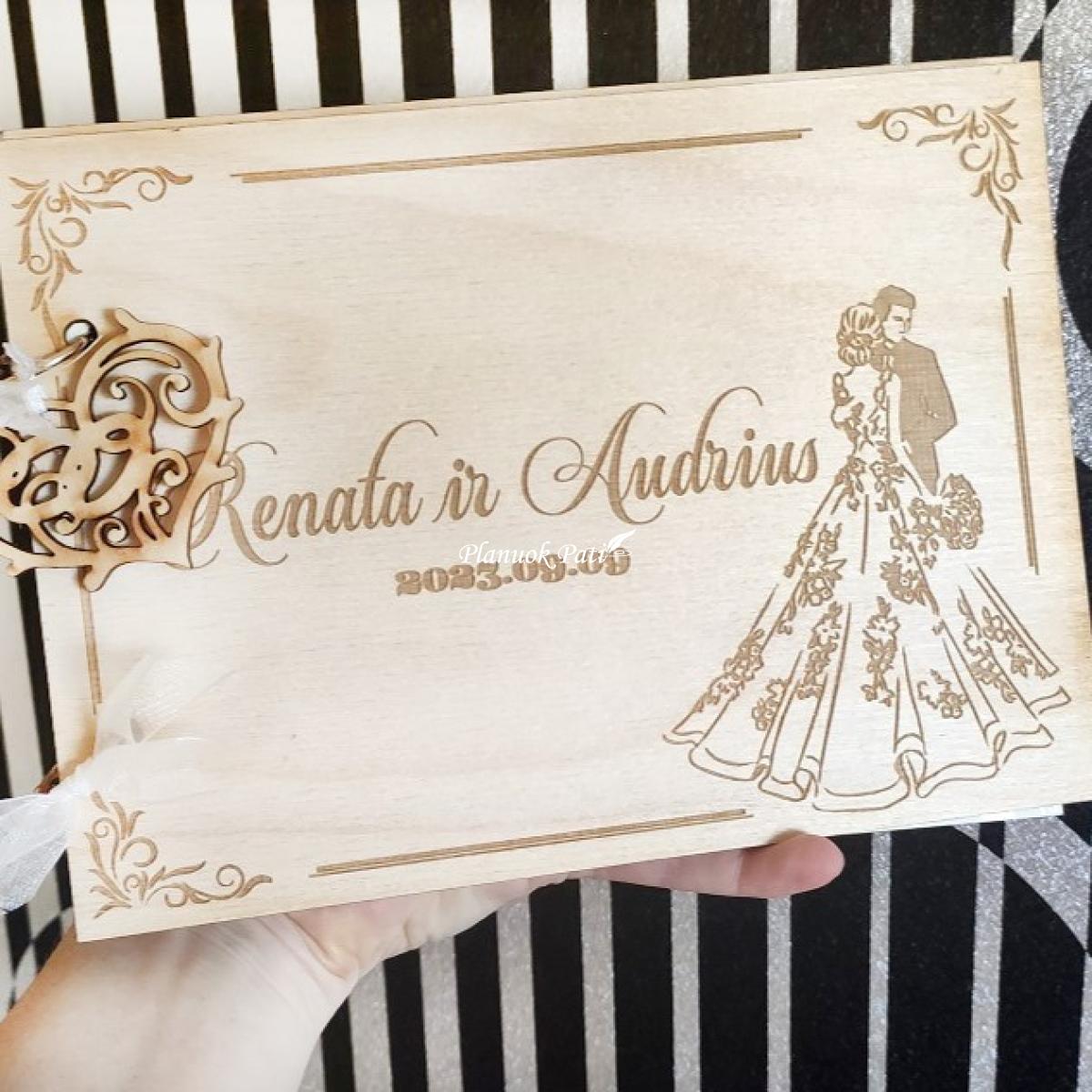 Svečių palinkėjimų knyga A5 formato