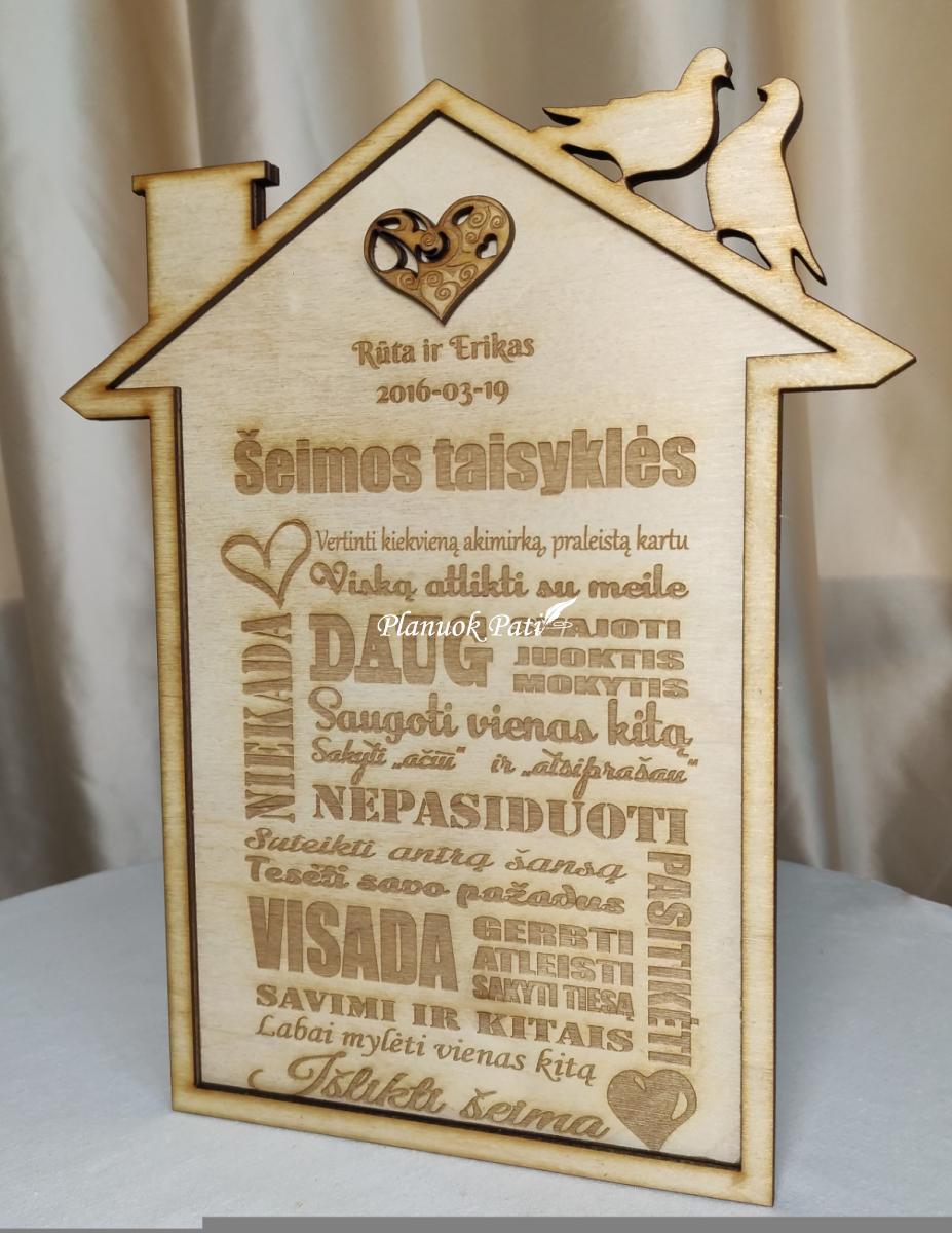 Šeimos taisyklės - namelis