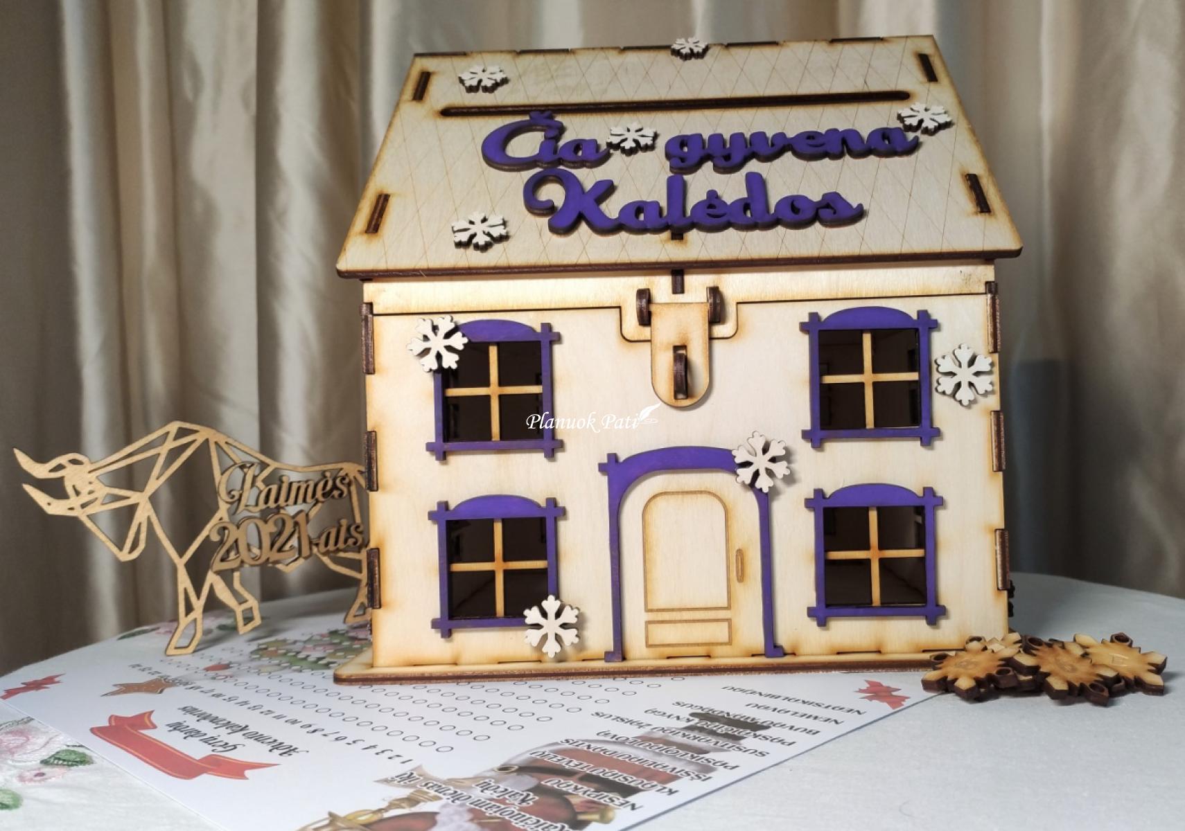 Kalėdų pašto namelis - advento kalendorius