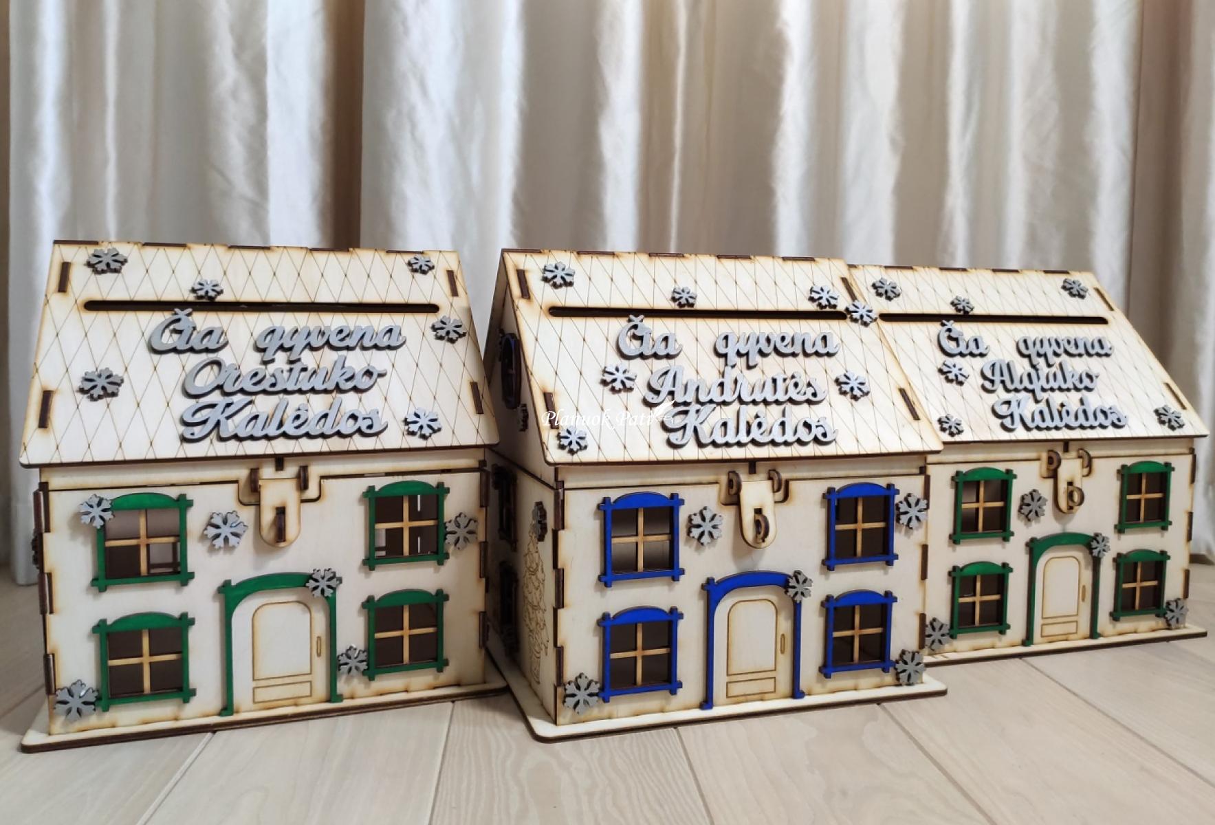Kalėdų pašto namelis - advento kalendorius
