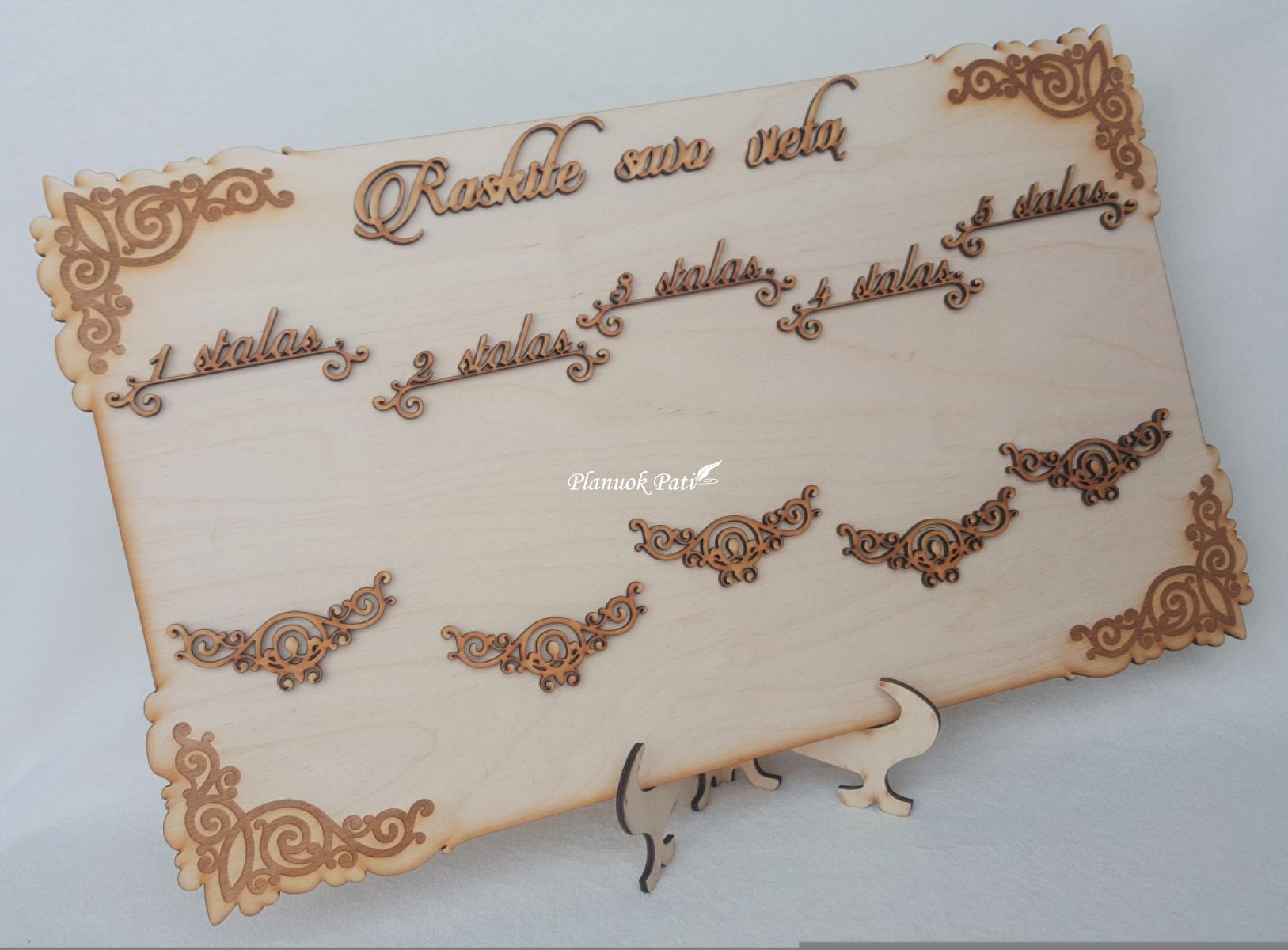 Svečių susodinimo planas 