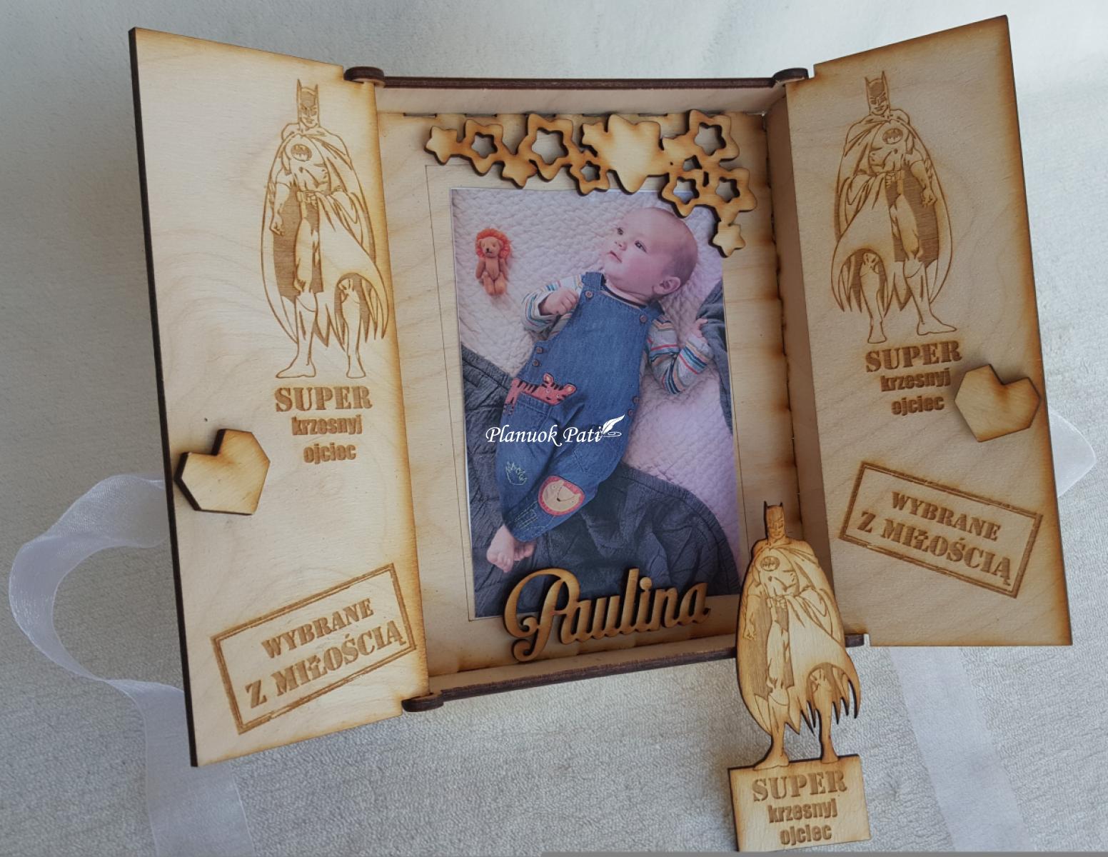 Du kvietimai būti krikšto tėveliais - magnetukai atverčiamuose rėmeliuose