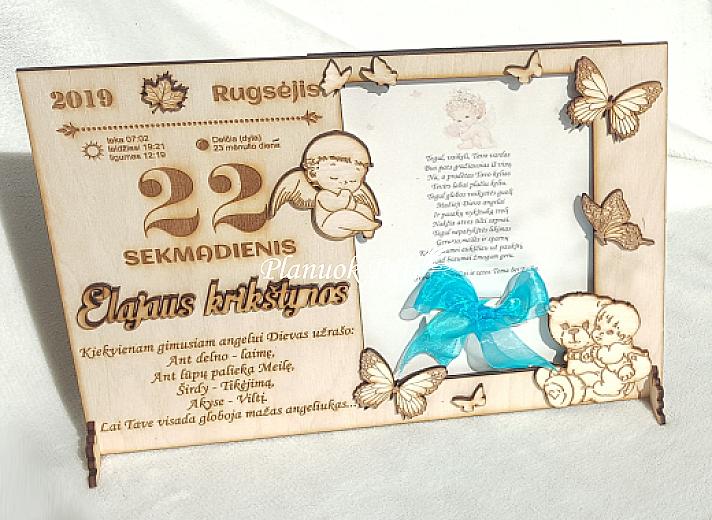 Krikštynų dienos rėmelis pinigams dovanoti