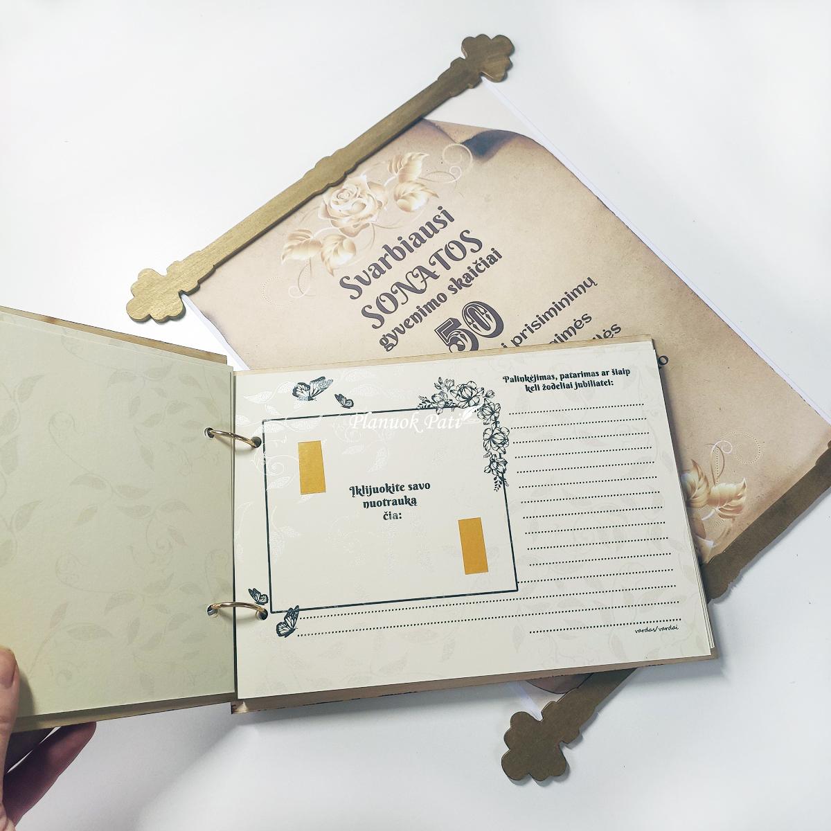 Jubiliejaus knyga dėžutėje (individualus dizainas)