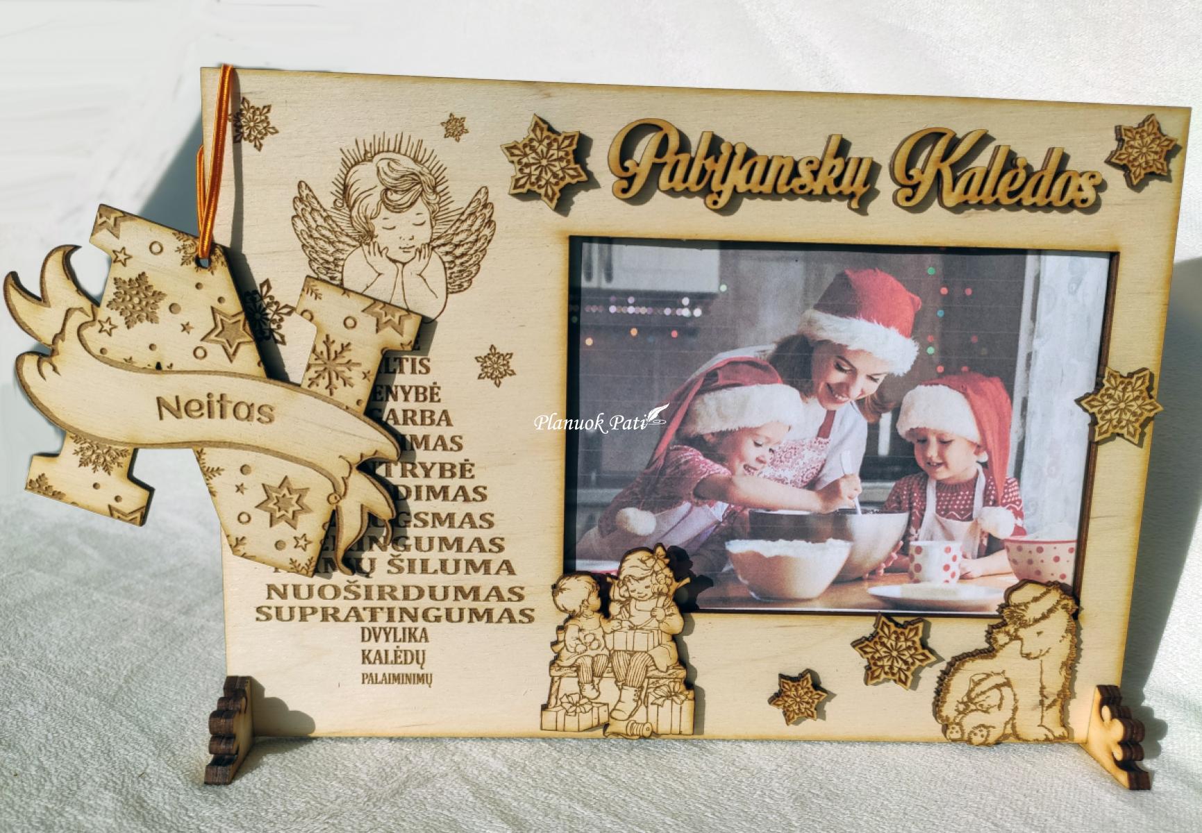 Rėmelis nuotraukai - Šeimos Kalėdos