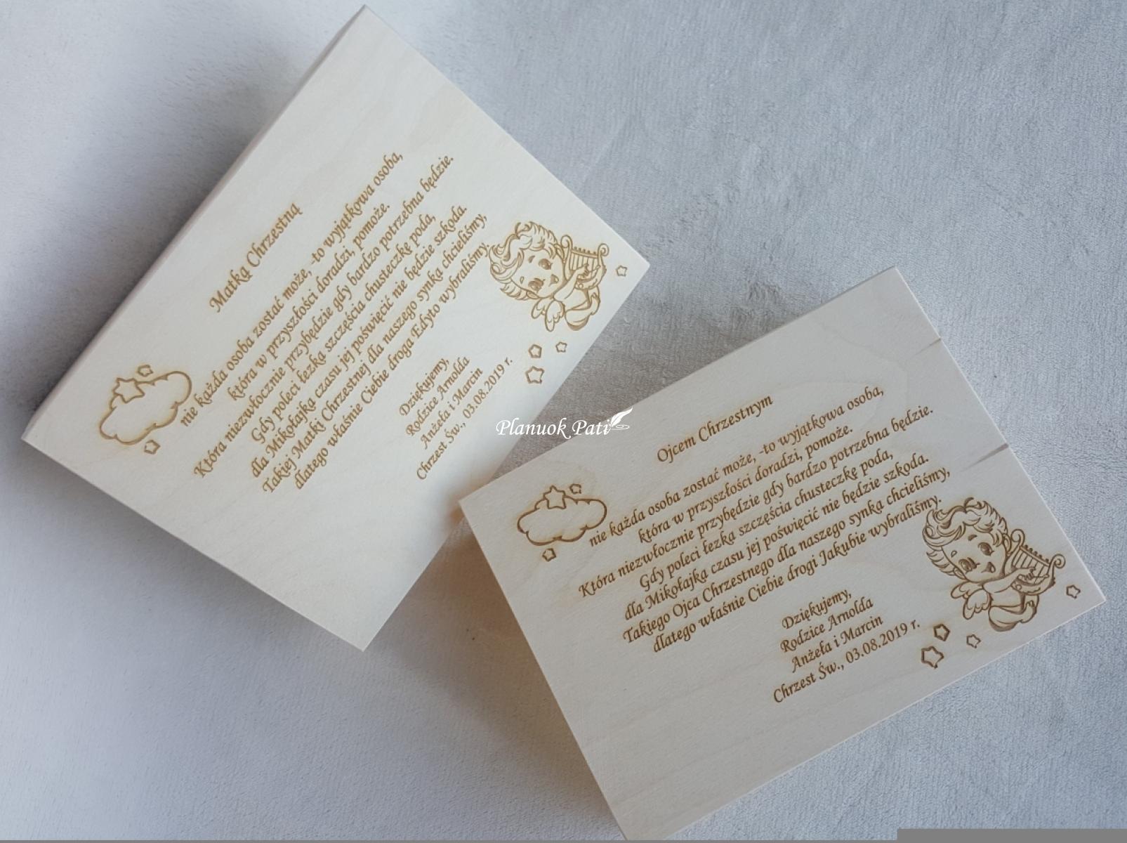 Medinė arbatos dėžutė - dovana krikšto tėveliams (6 skyrių)