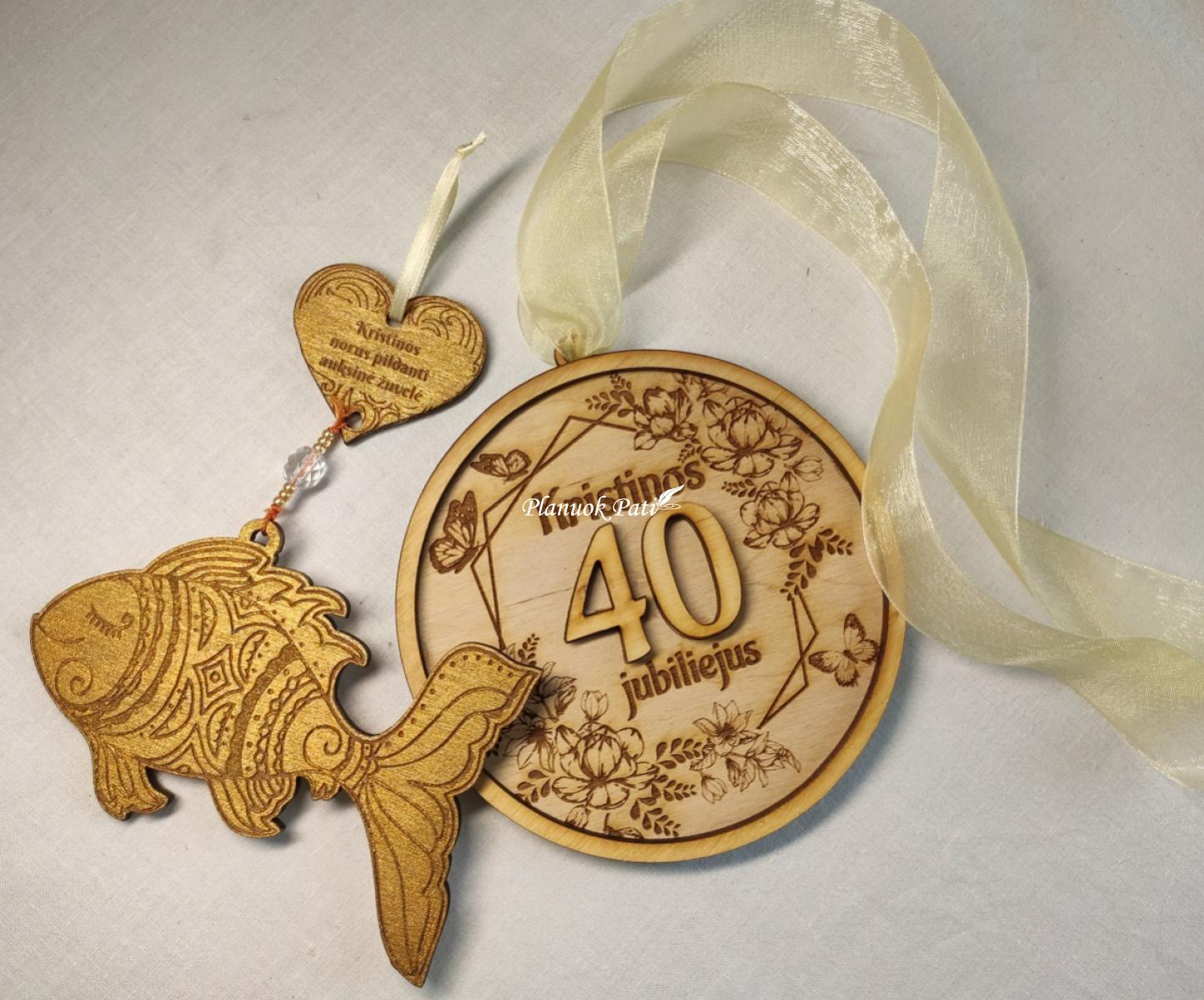 Medalis ir diplomas jubiliejui