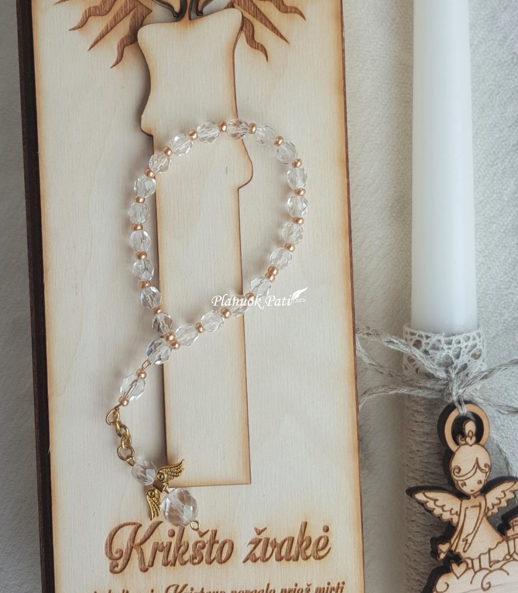 Austriškų karoliukų rožančiukas