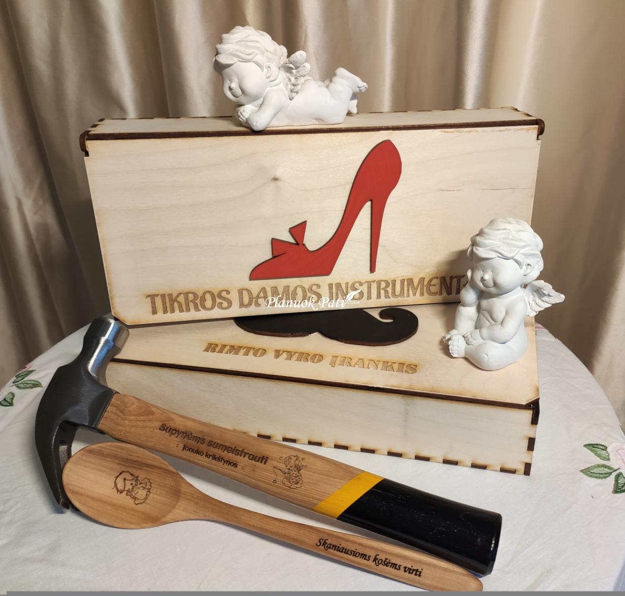 Prabangus komplektukas seneliams - plaktukas ir šaukštas