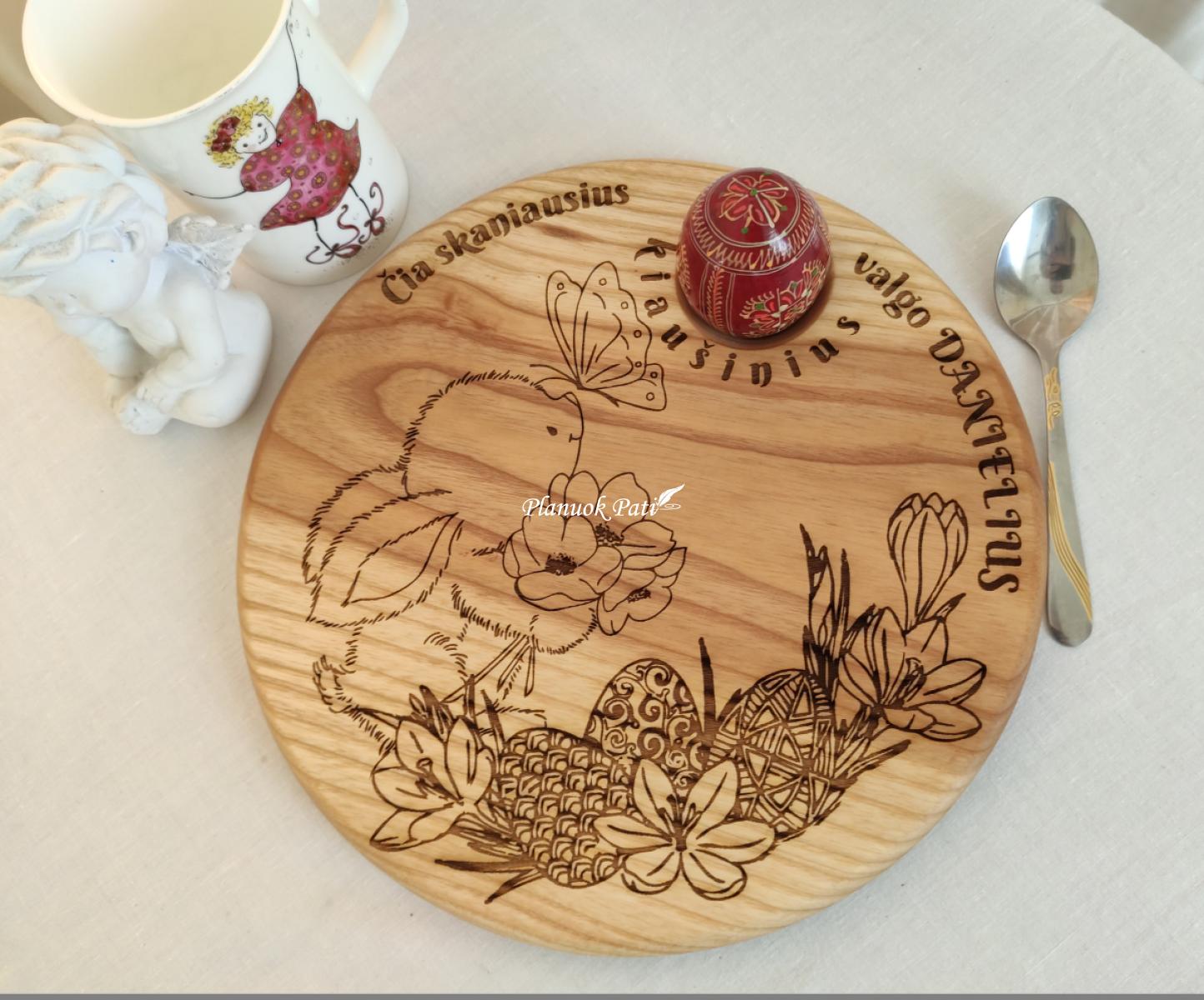 Apvali lentelė-padėklas 25cm skersmens