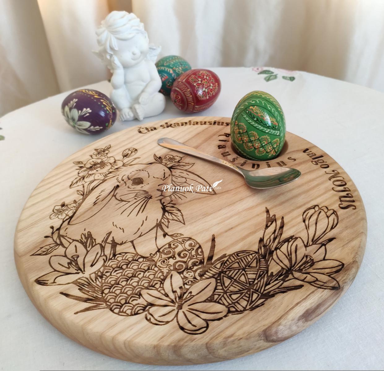 Apvali lentelė-padėklas 25cm skersmens