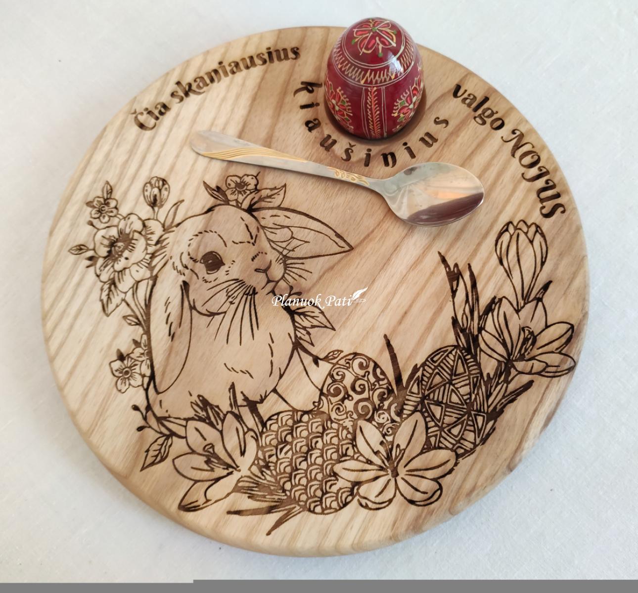 Apvali lentelė-padėklas 25cm skersmens