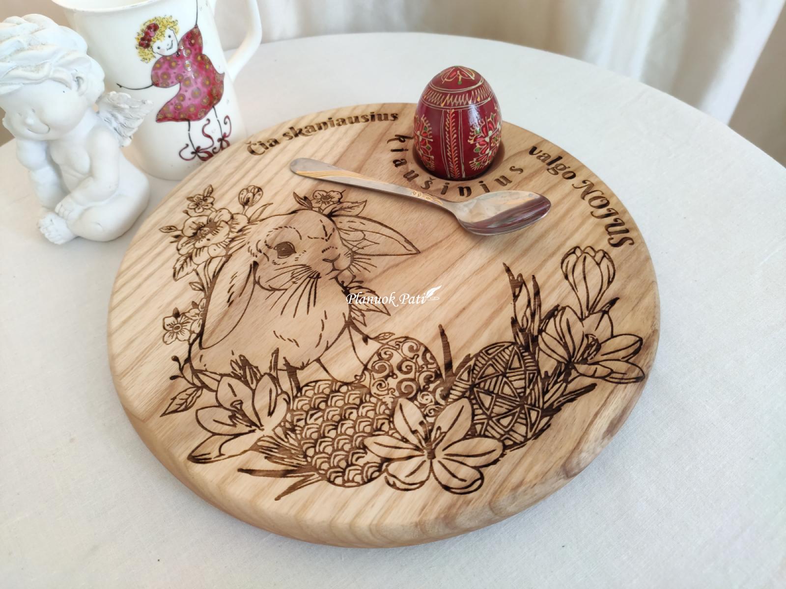 Apvali lentelė-padėklas 25cm skersmens